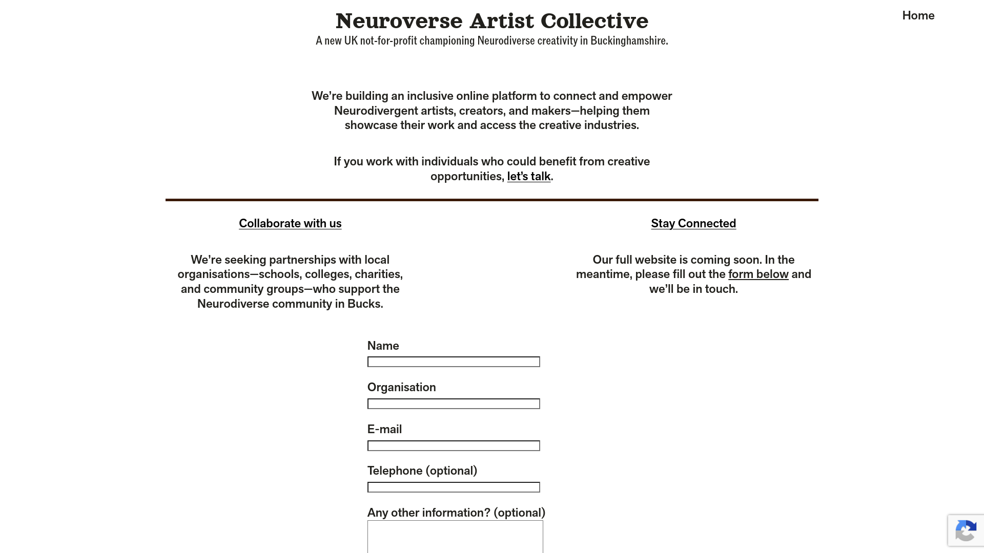 Website screenshot