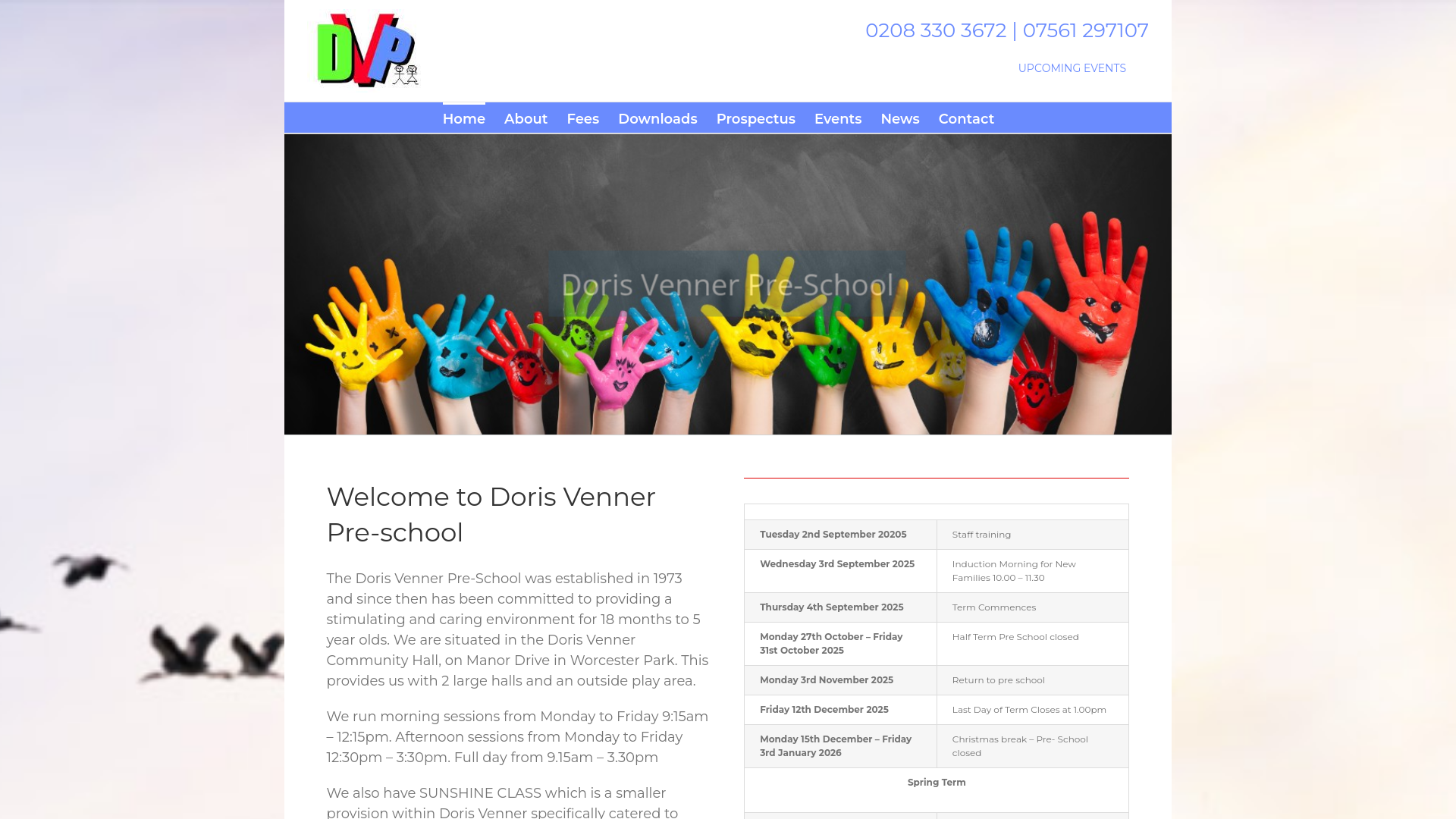 Website screenshot
