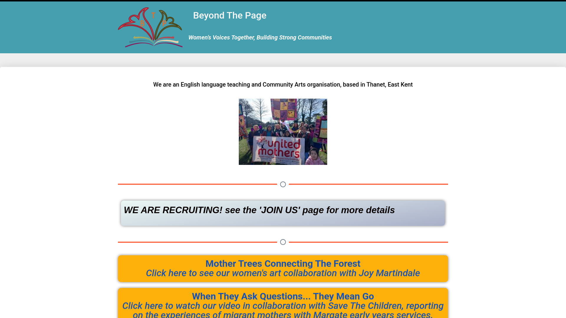 Website screenshot