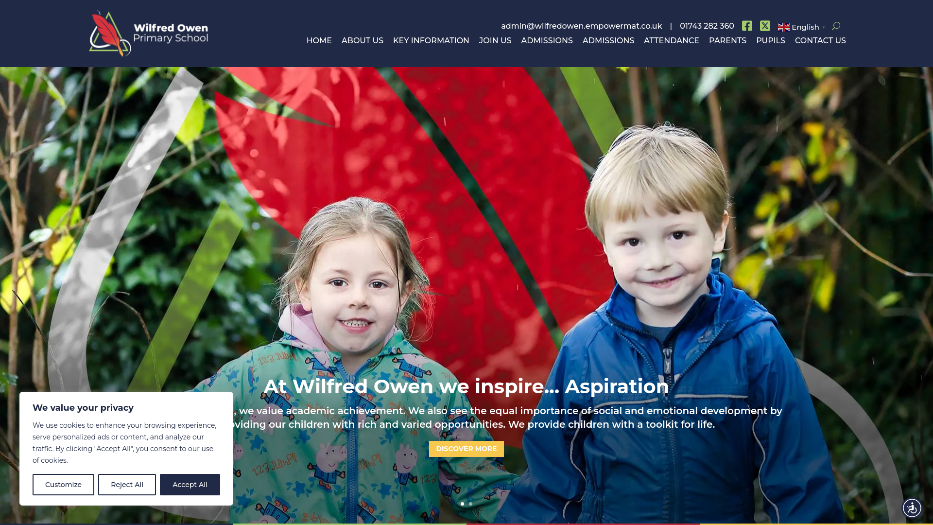 Website screenshot