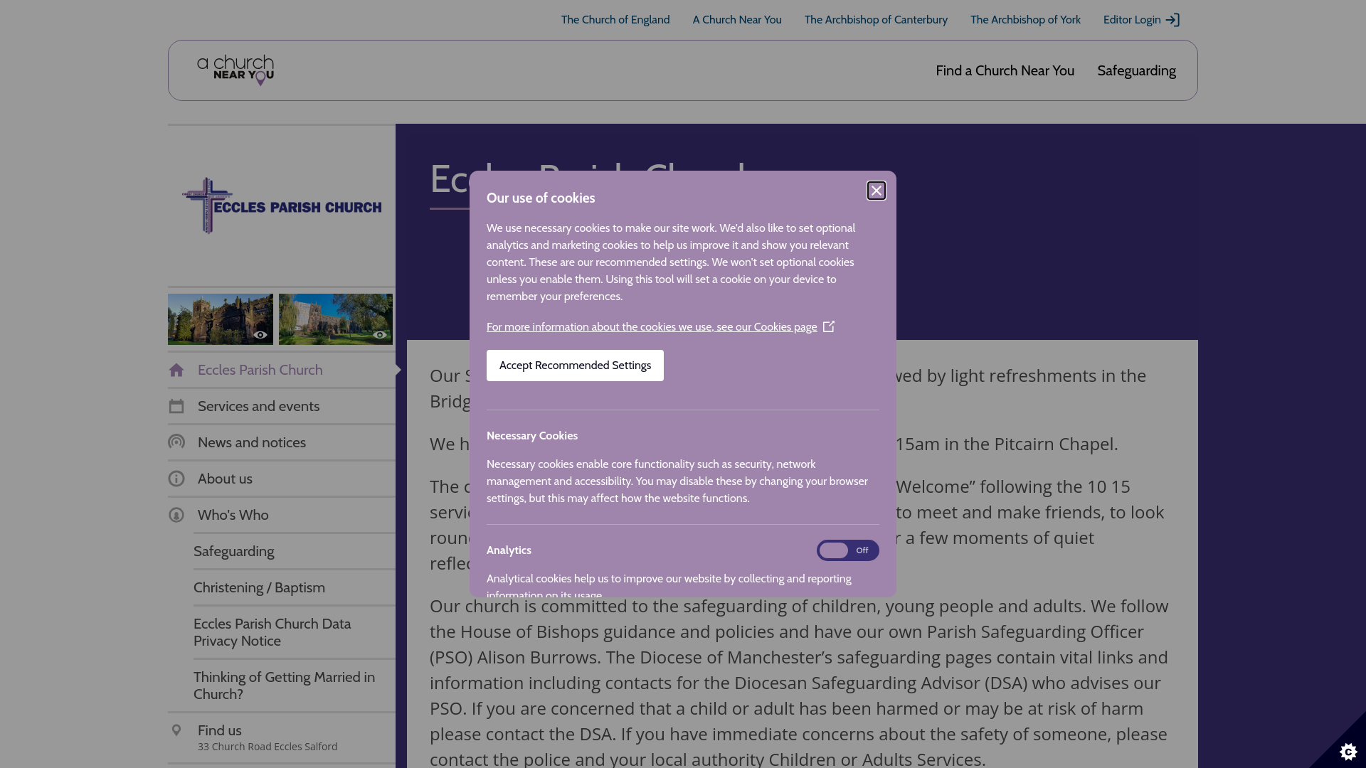 Website screenshot