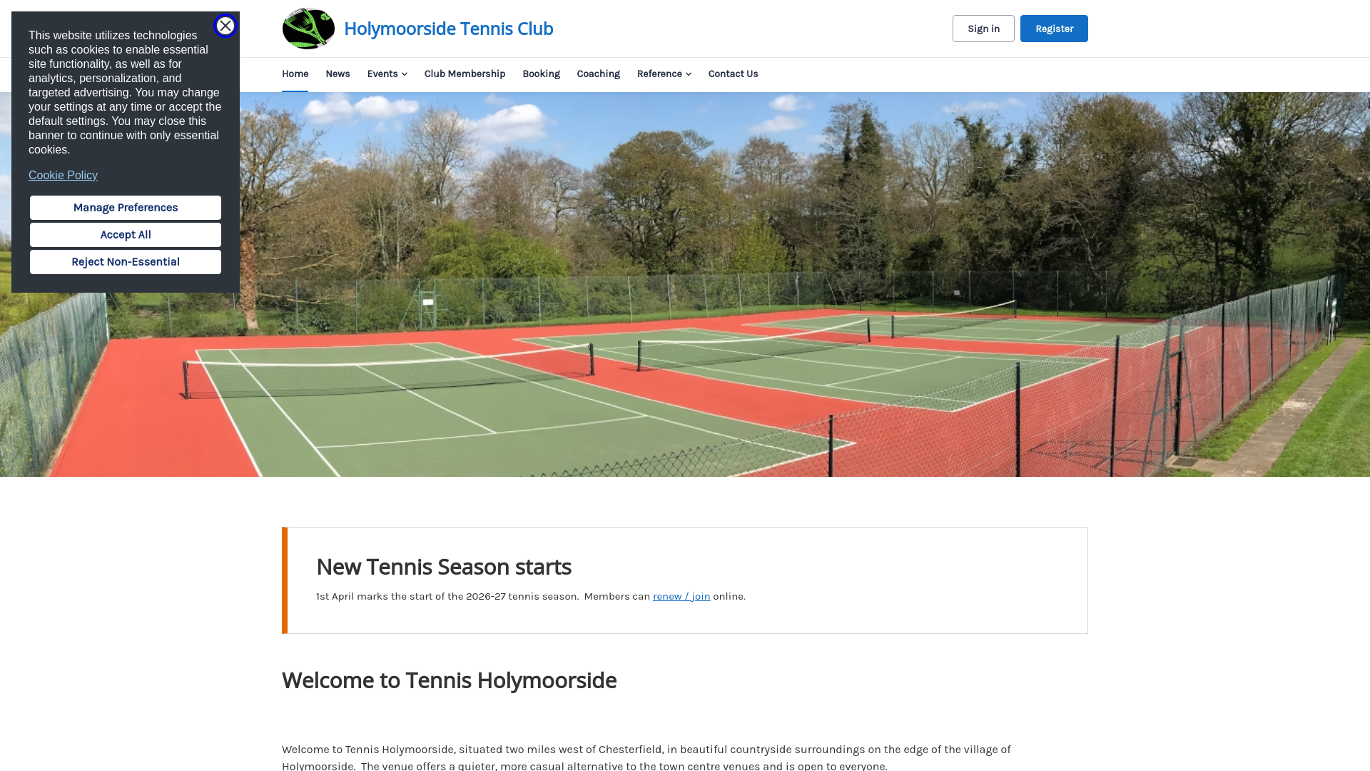 Website screenshot