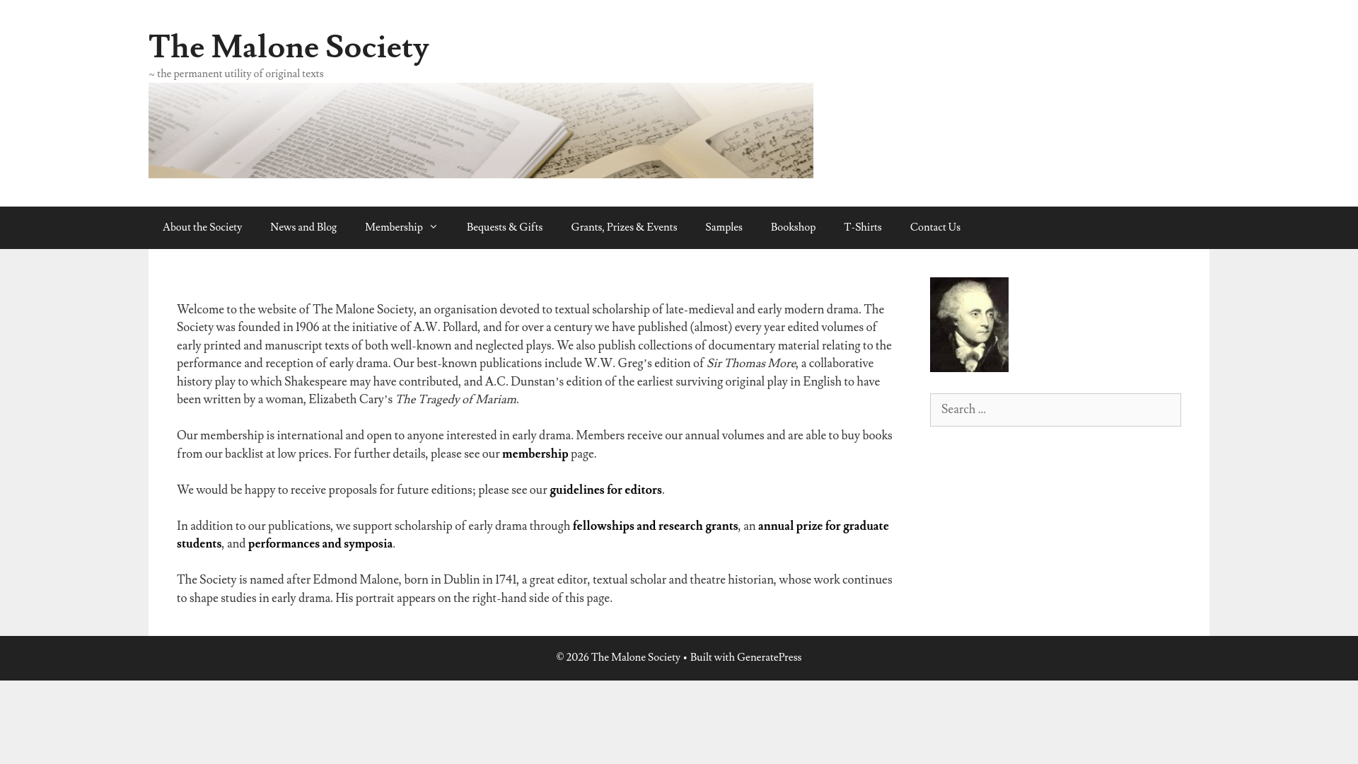 Website screenshot