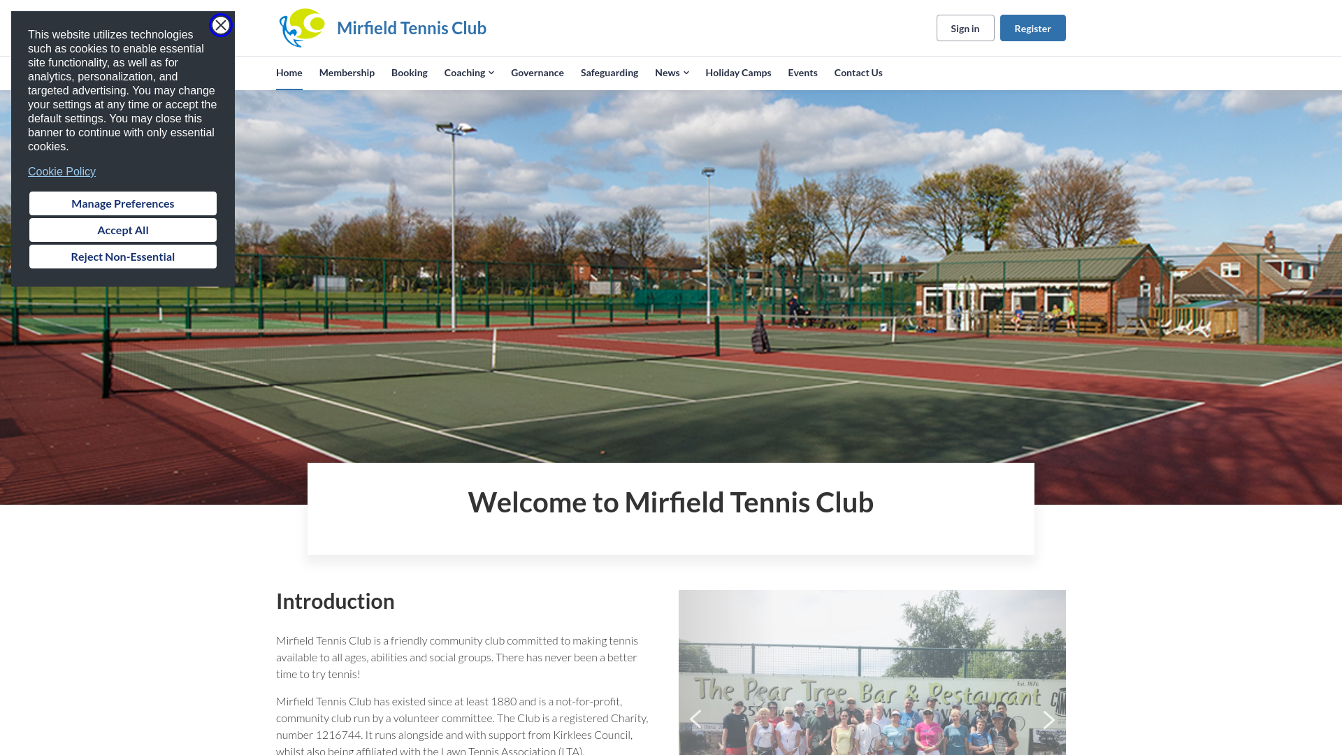 Website screenshot