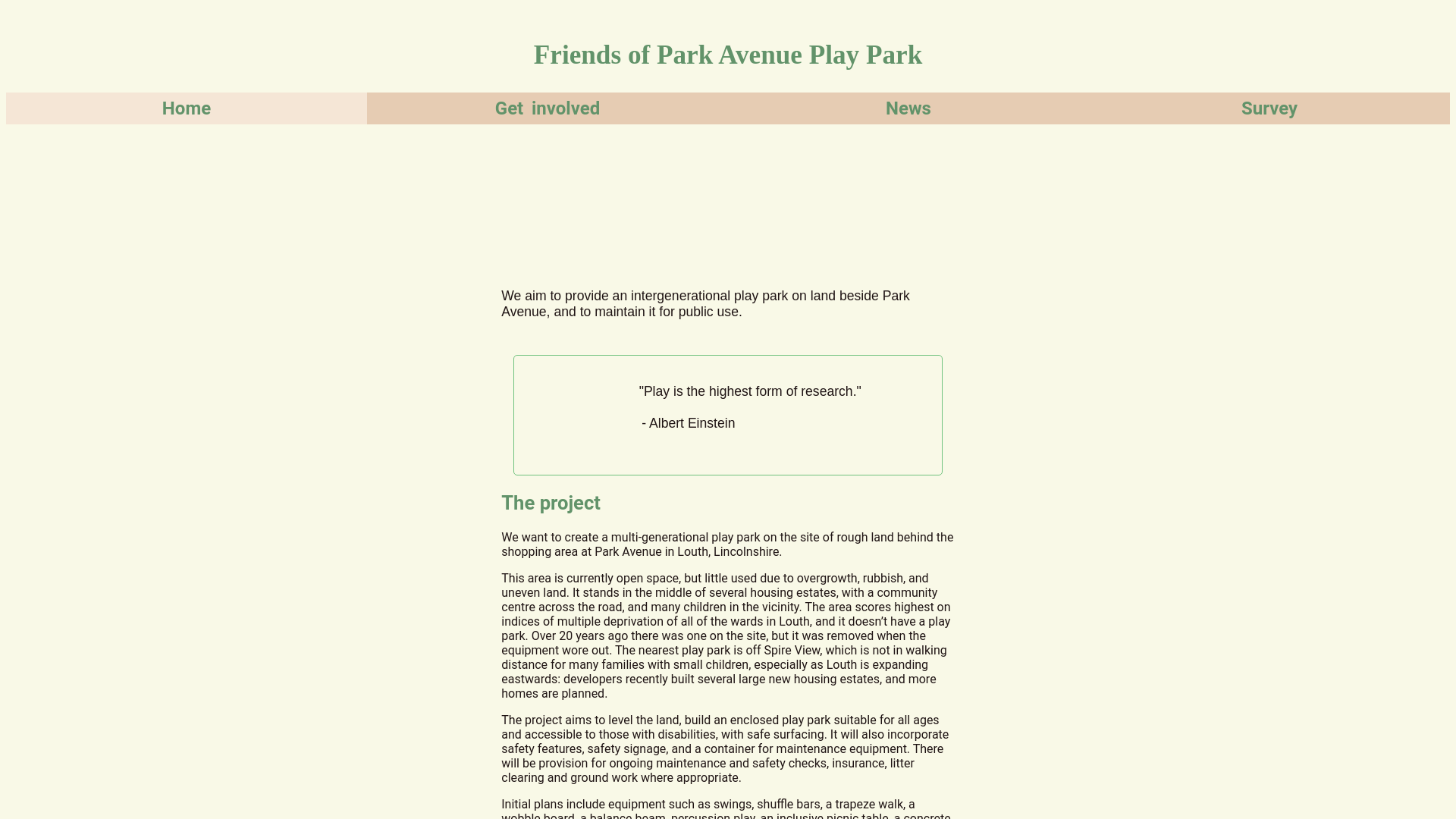 Website screenshot
