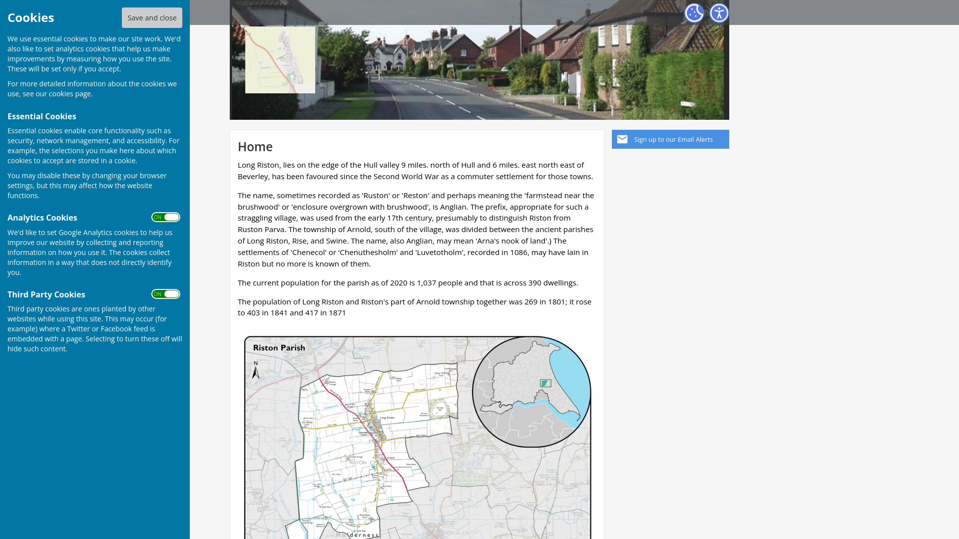 Website screenshot