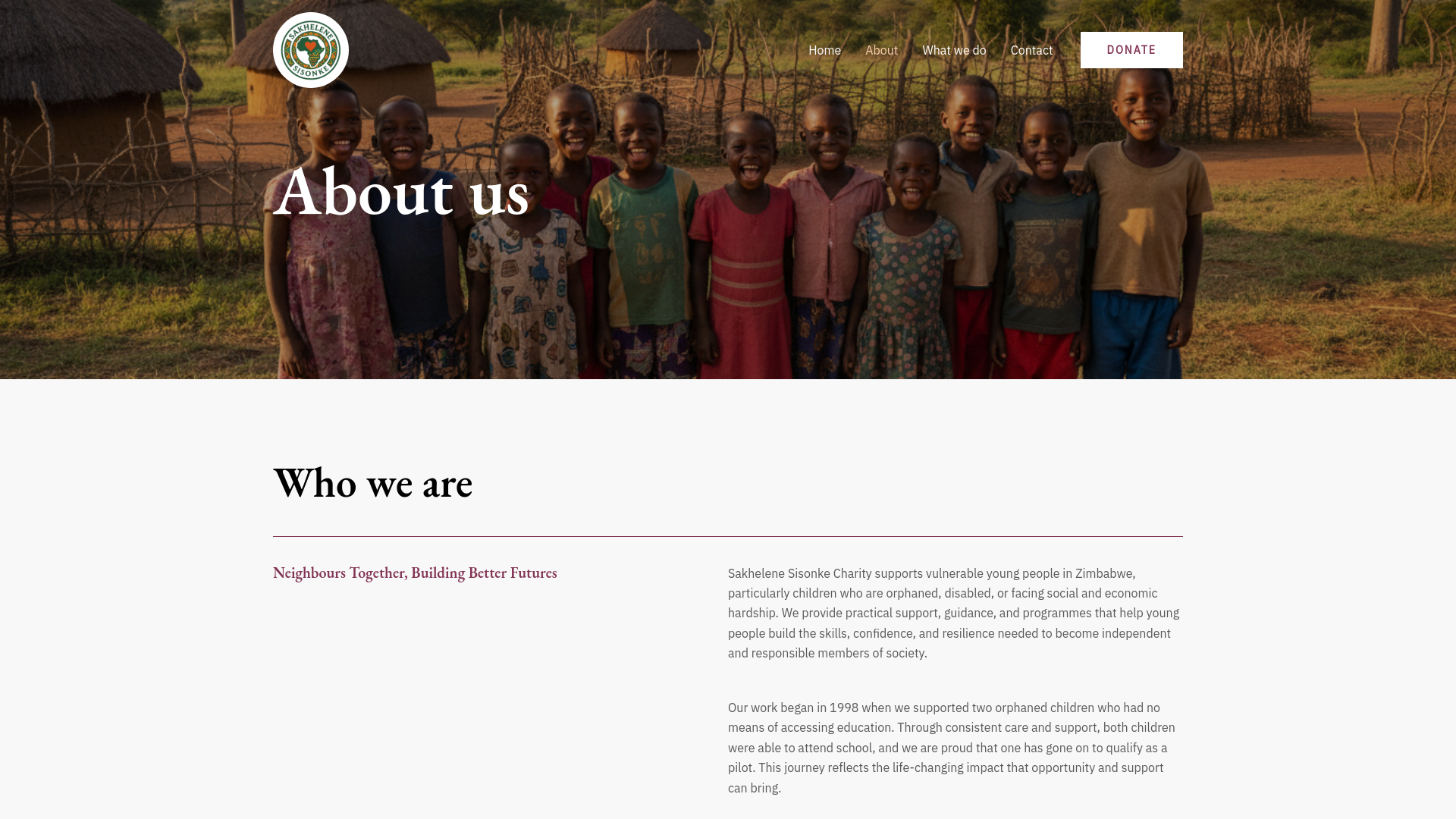 Website screenshot