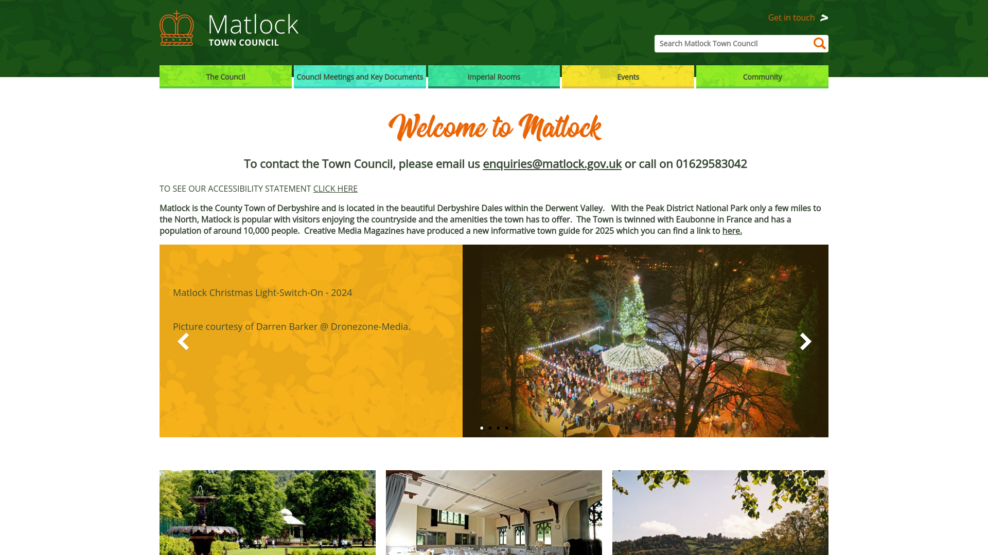 Website screenshot