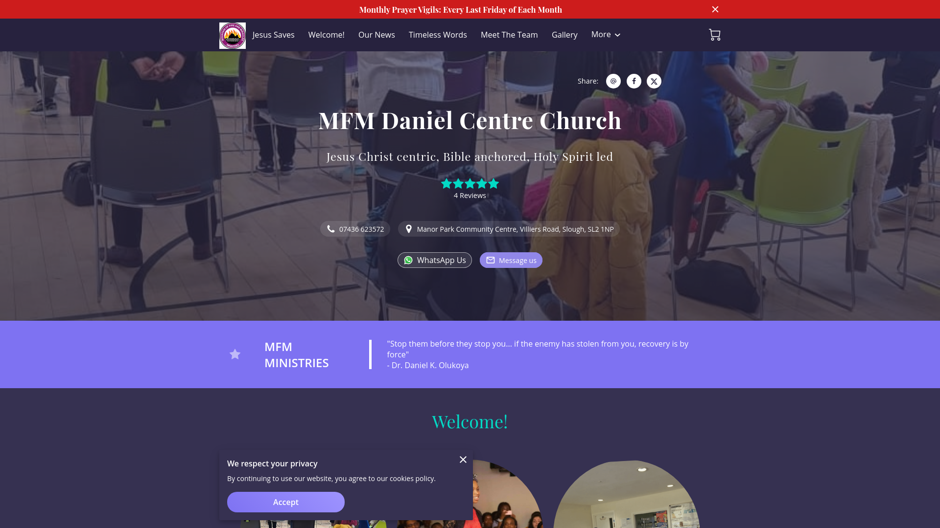 Website screenshot