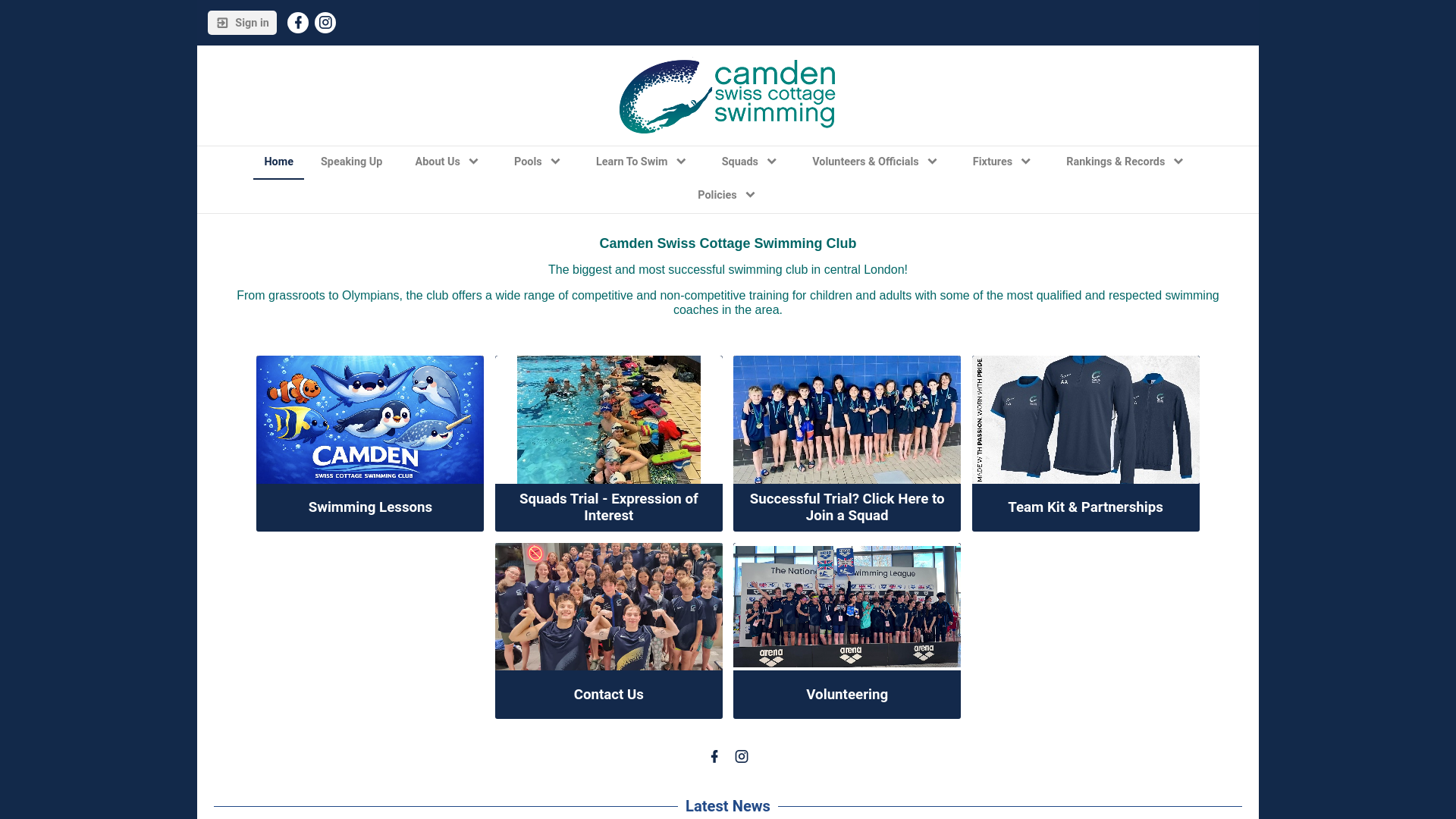 Website screenshot