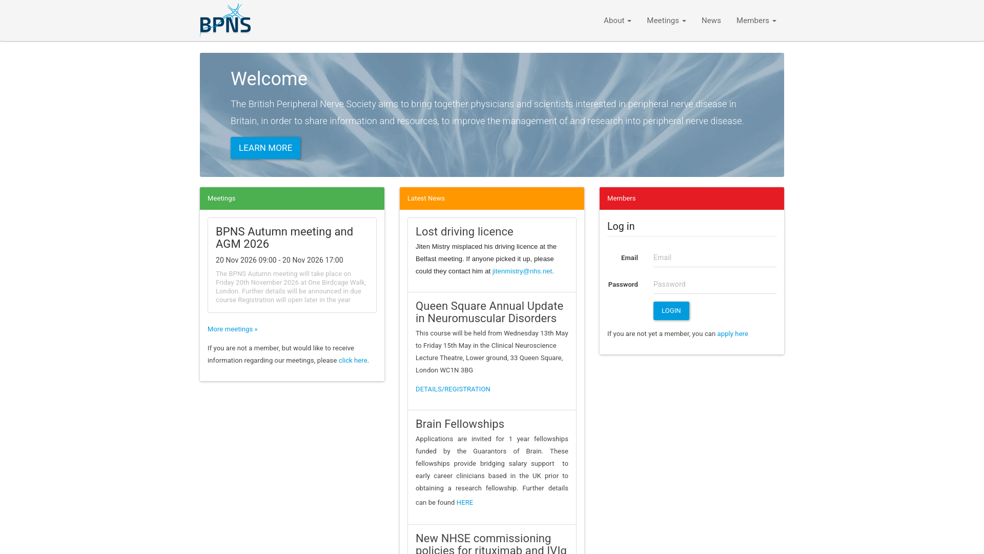 Website screenshot
