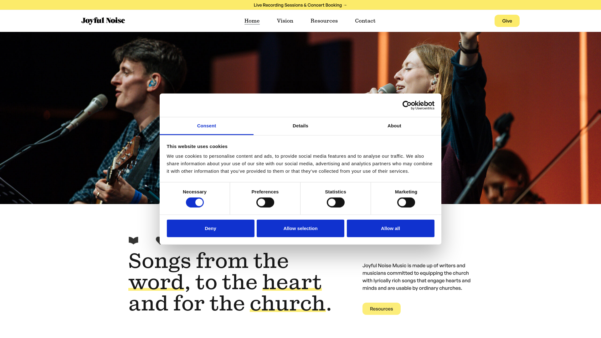 Website screenshot