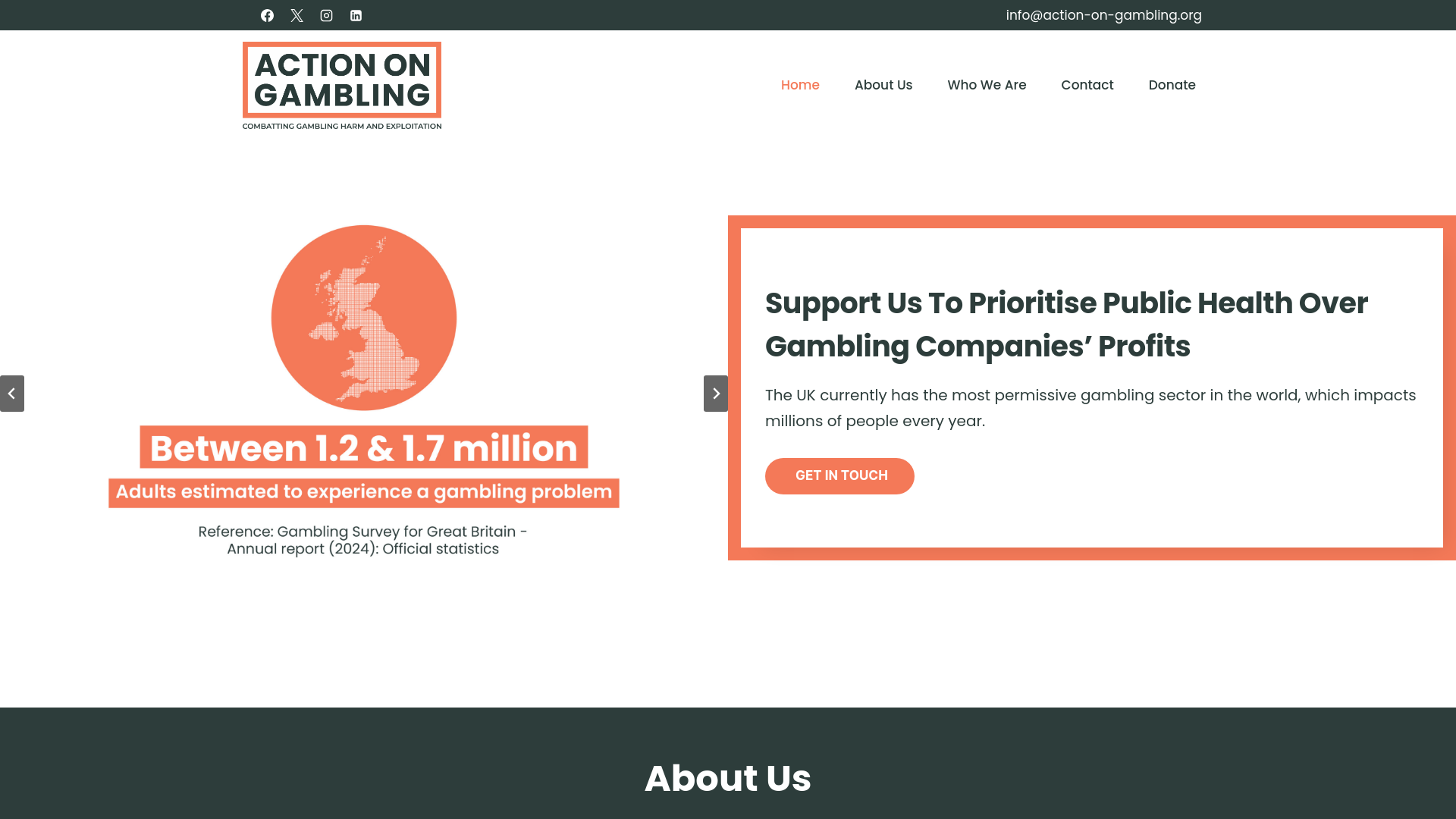 Website screenshot