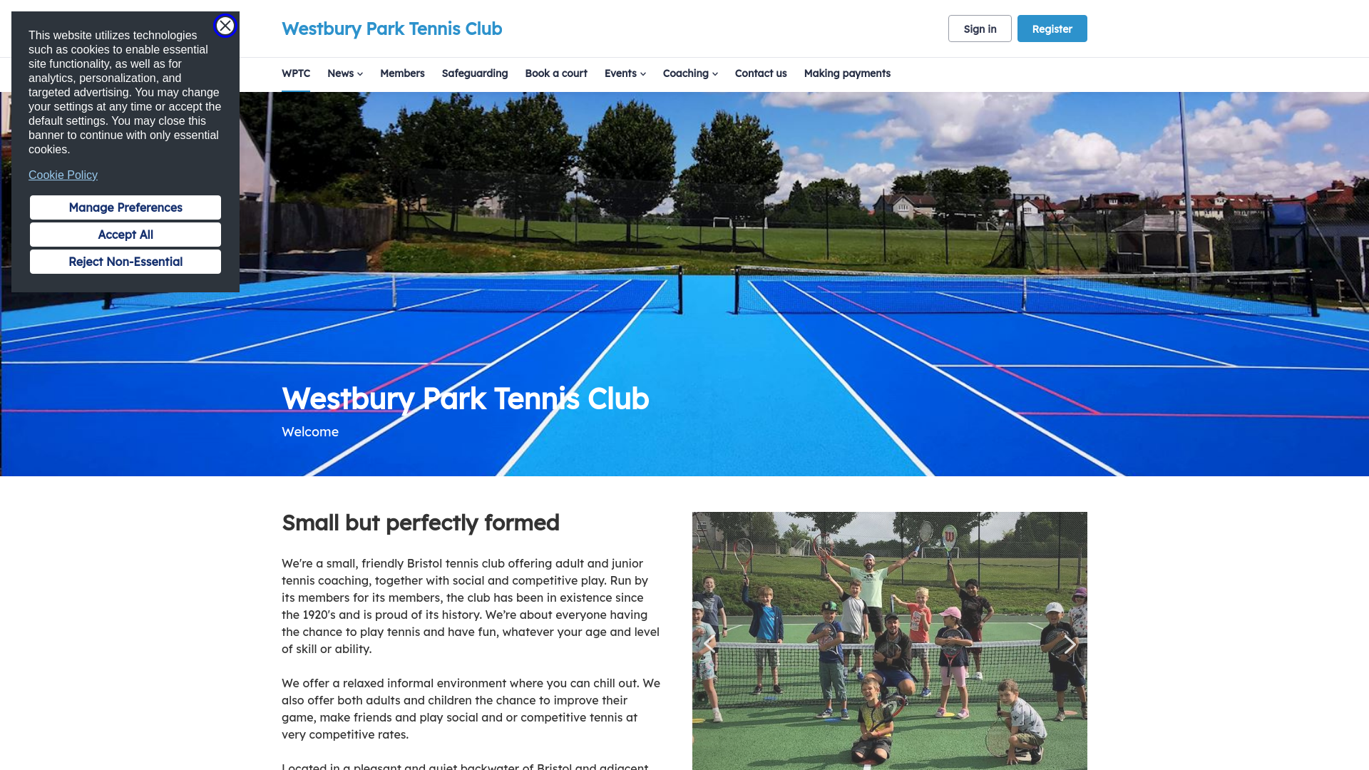 Website screenshot