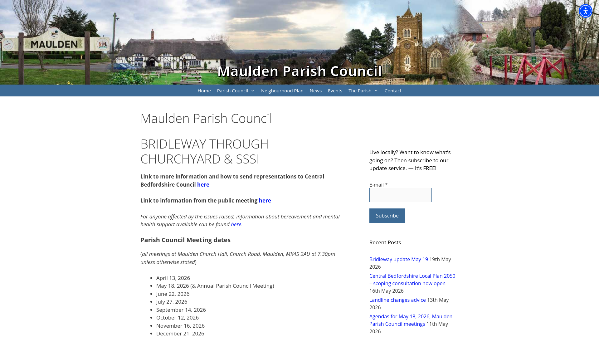 Website screenshot