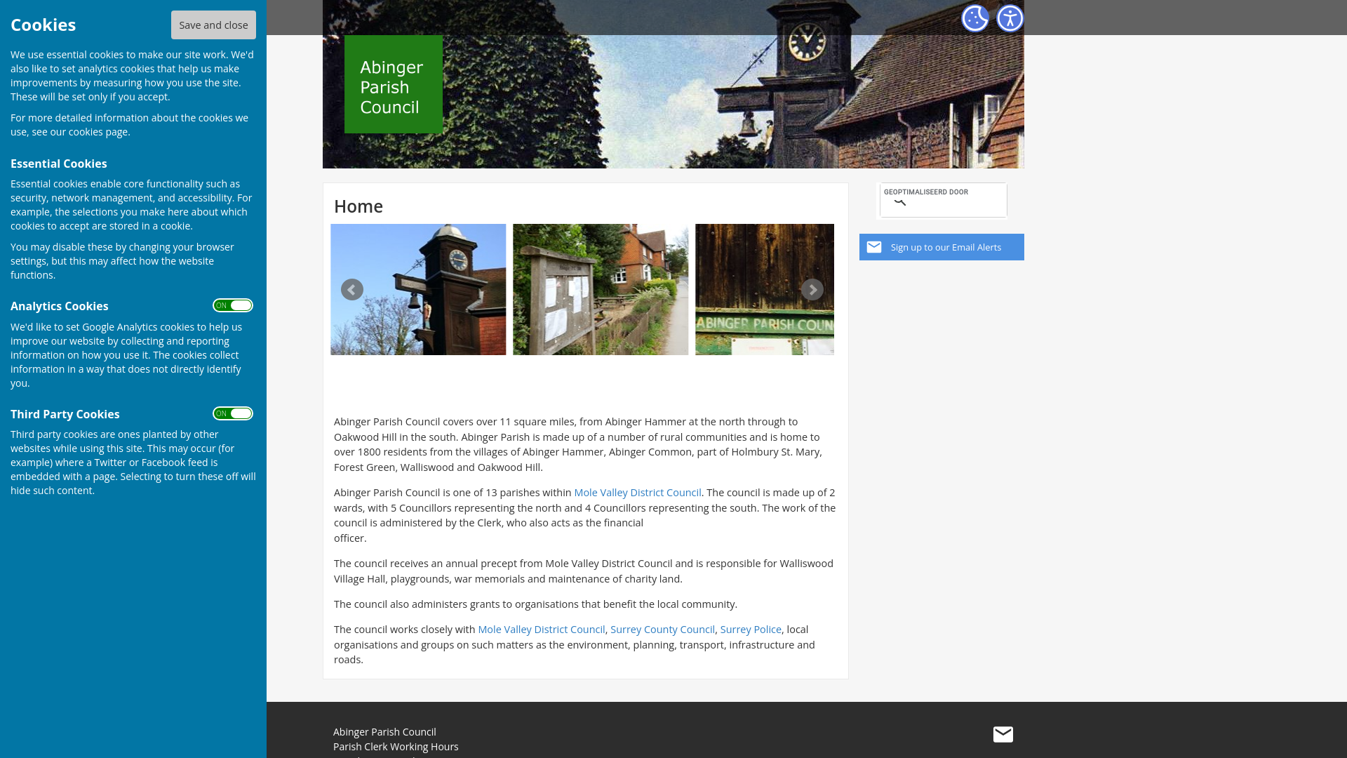 Website screenshot