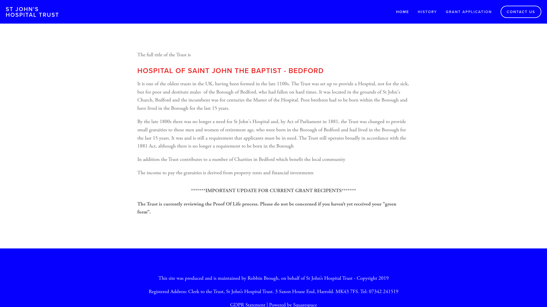 Website screenshot
