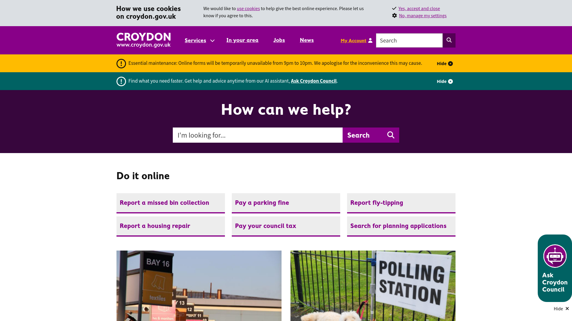 Website screenshot