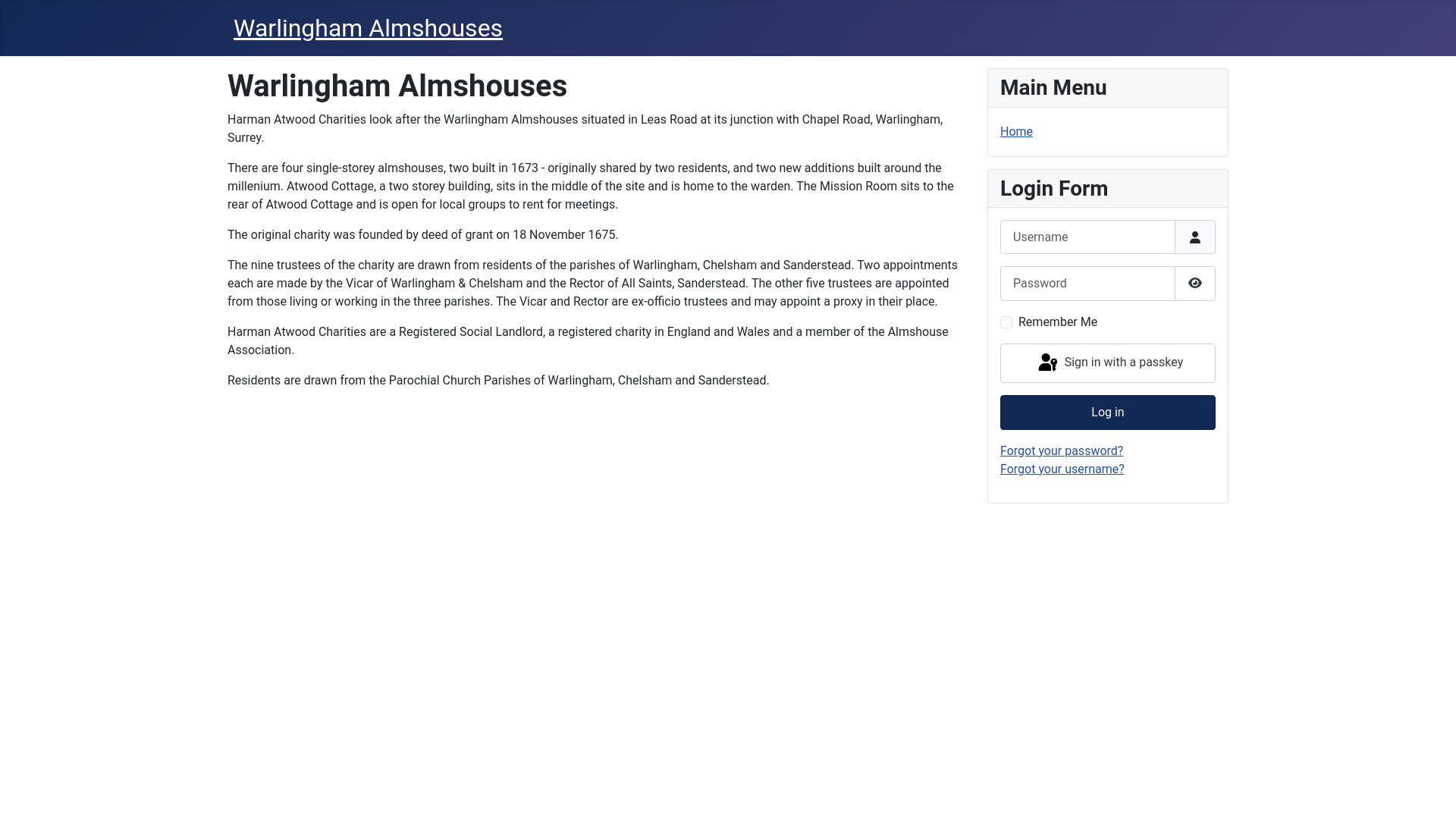 Website screenshot