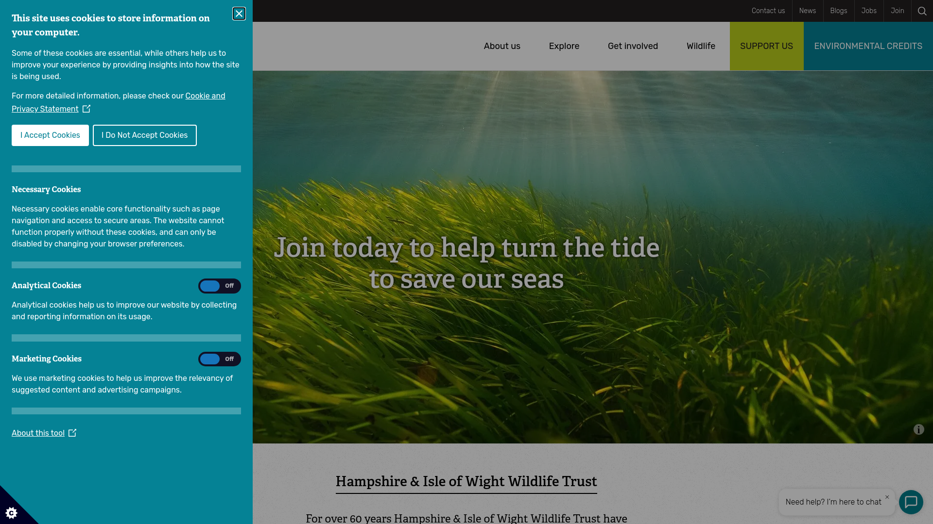 Website screenshot