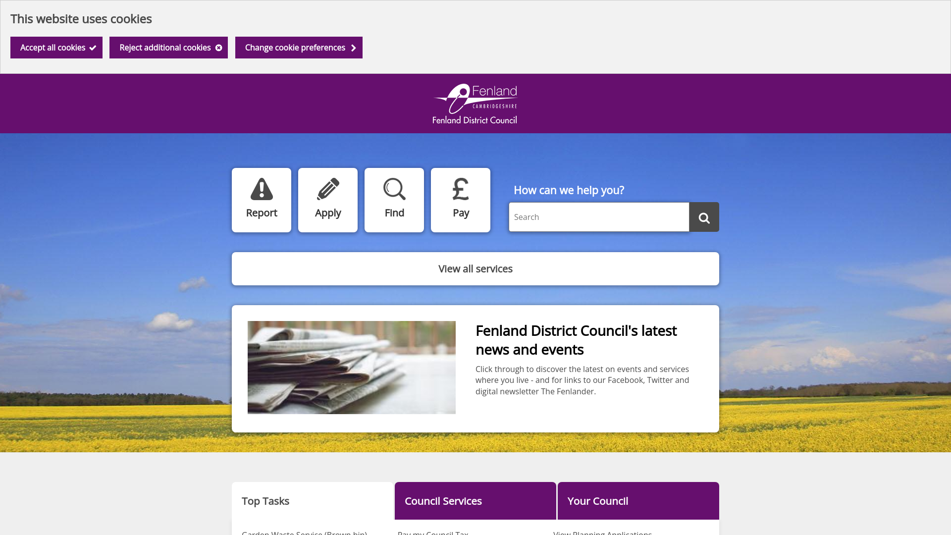 Website screenshot