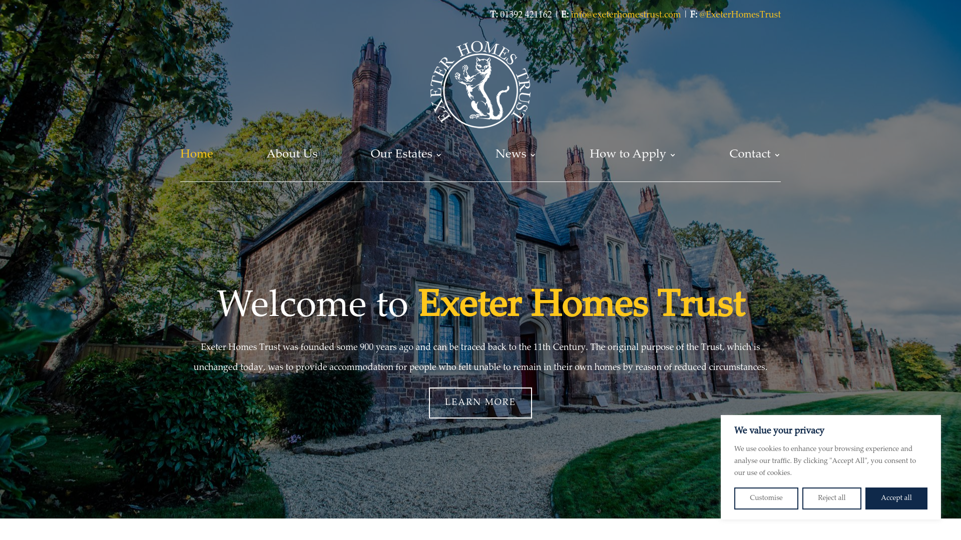 Website screenshot