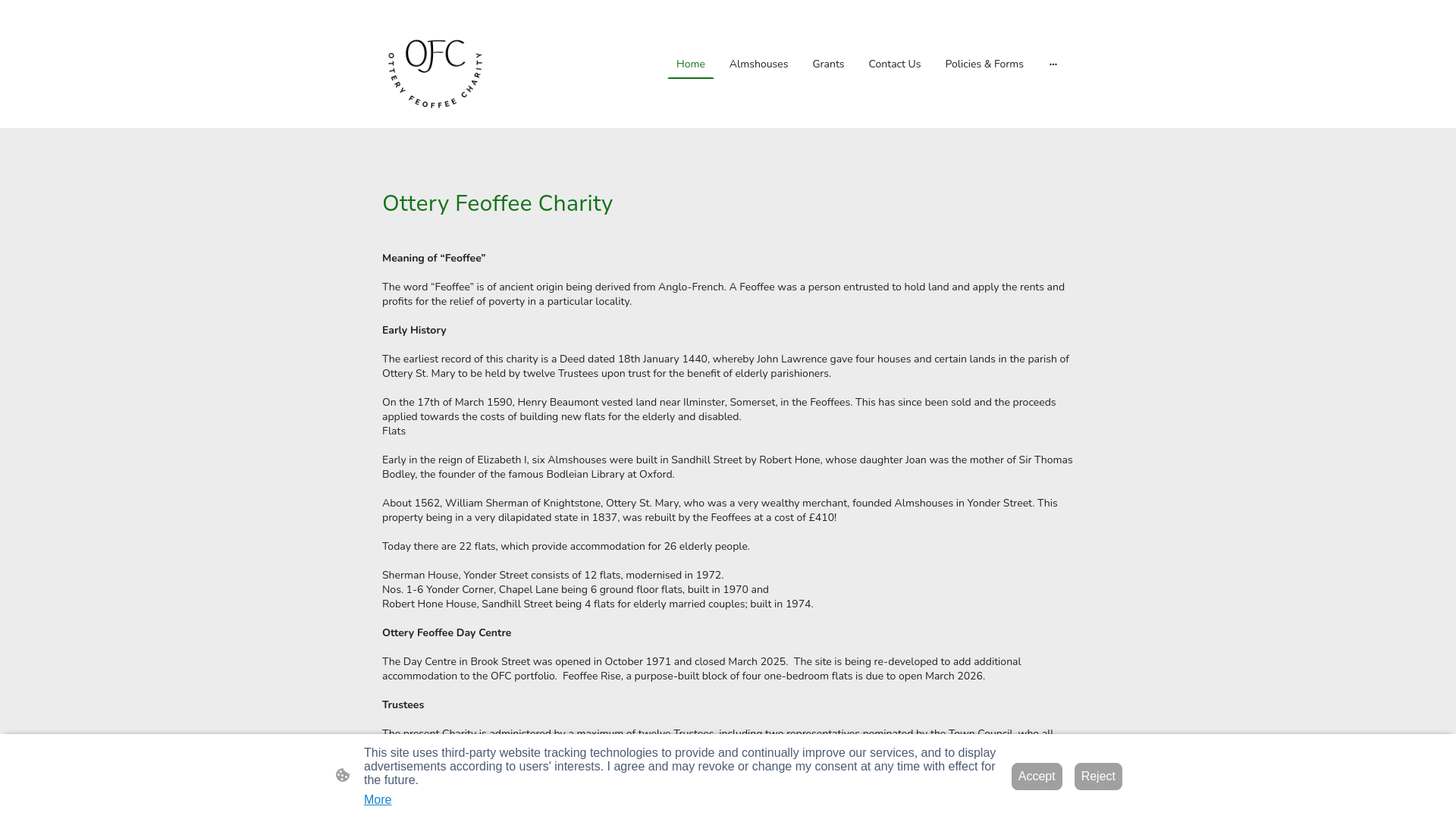 Website screenshot