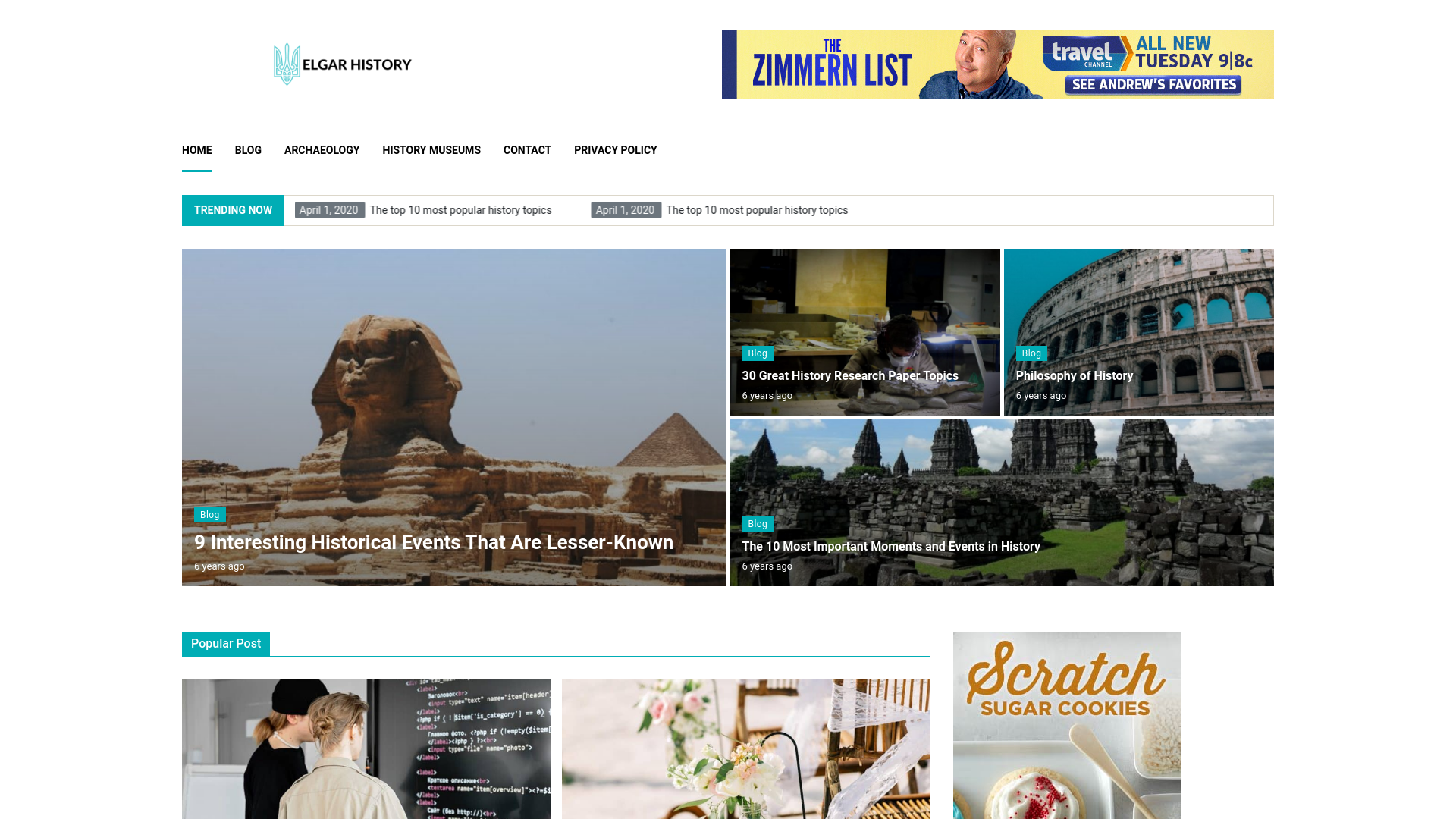 Website screenshot
