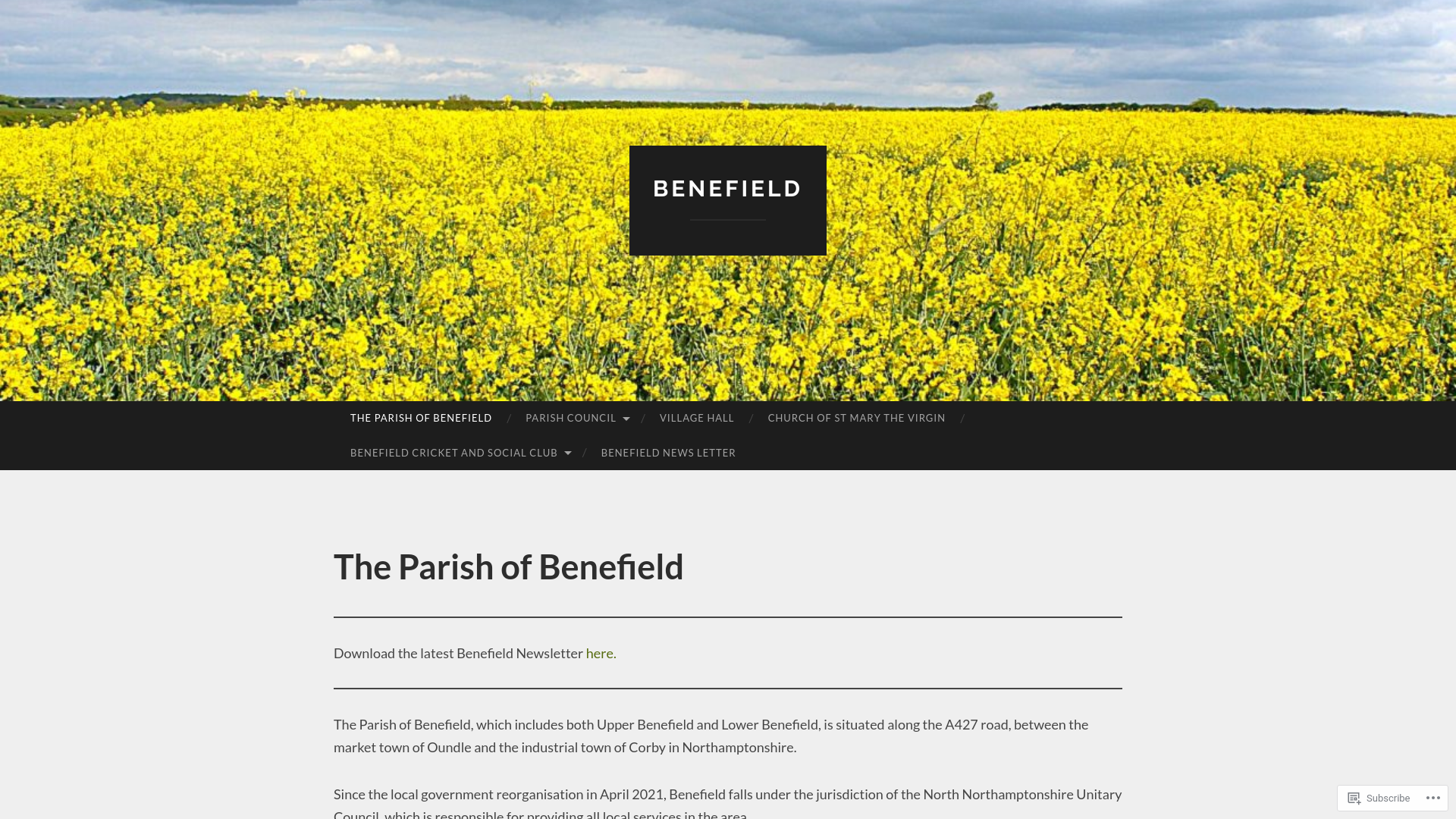 Website screenshot