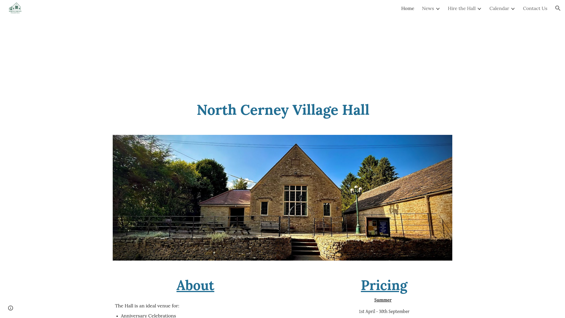 Website screenshot