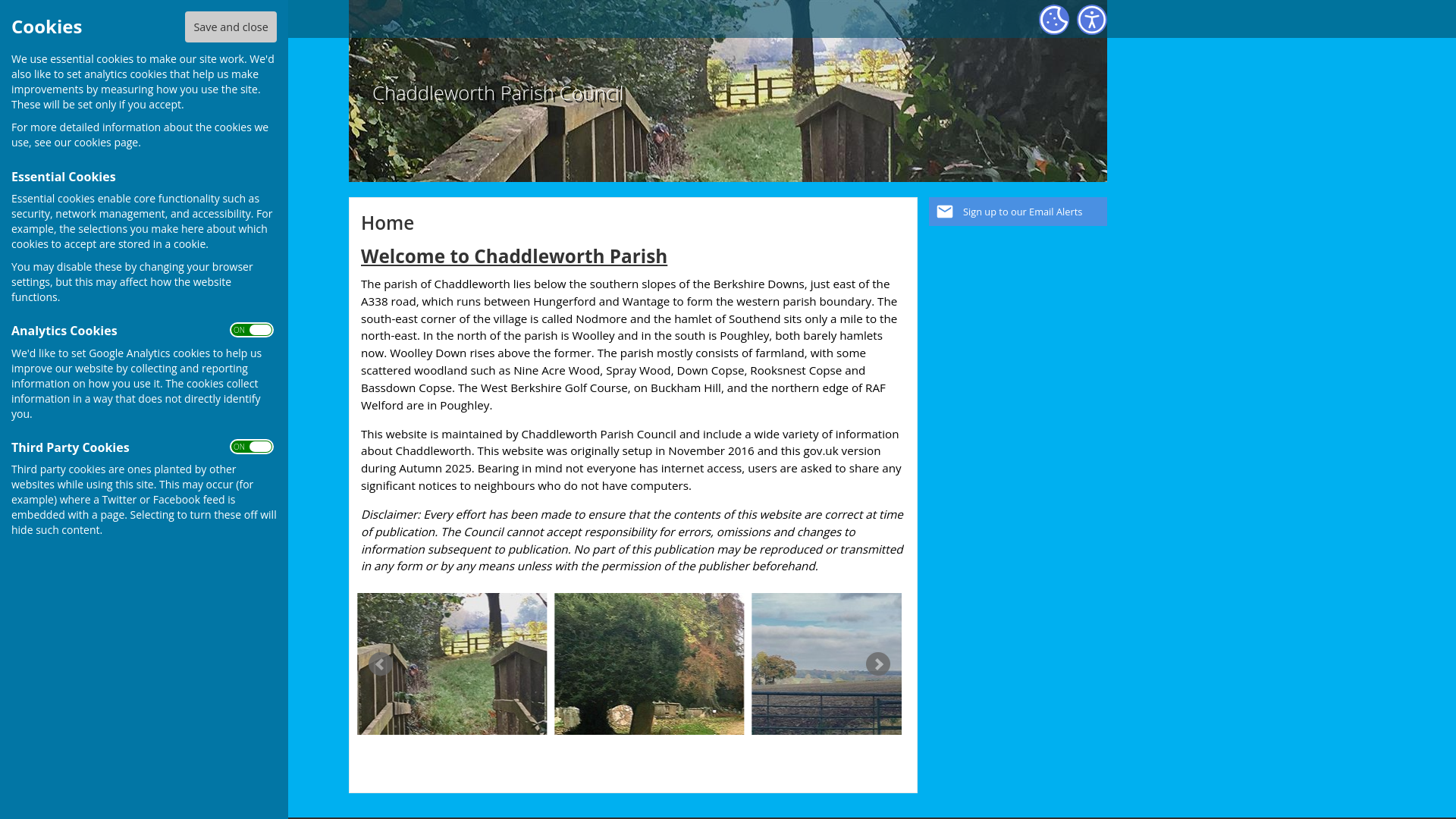 Website screenshot