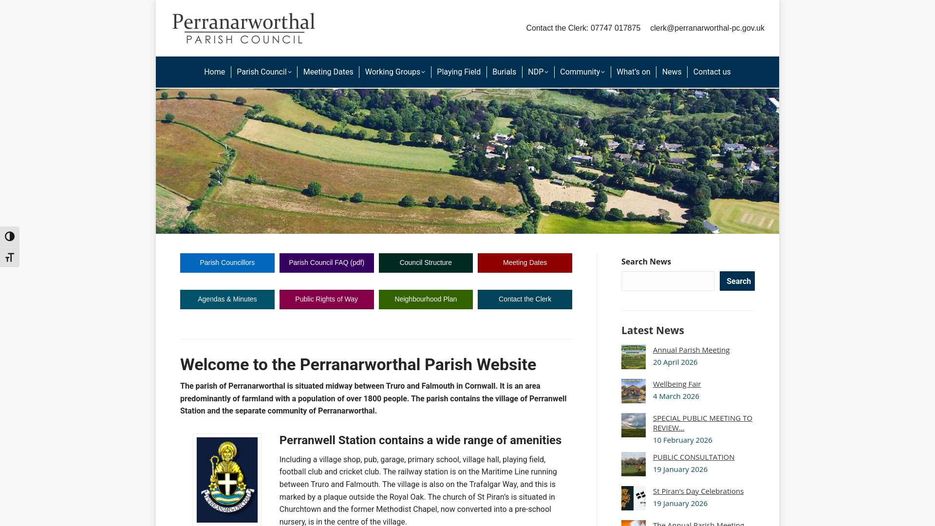 Website screenshot
