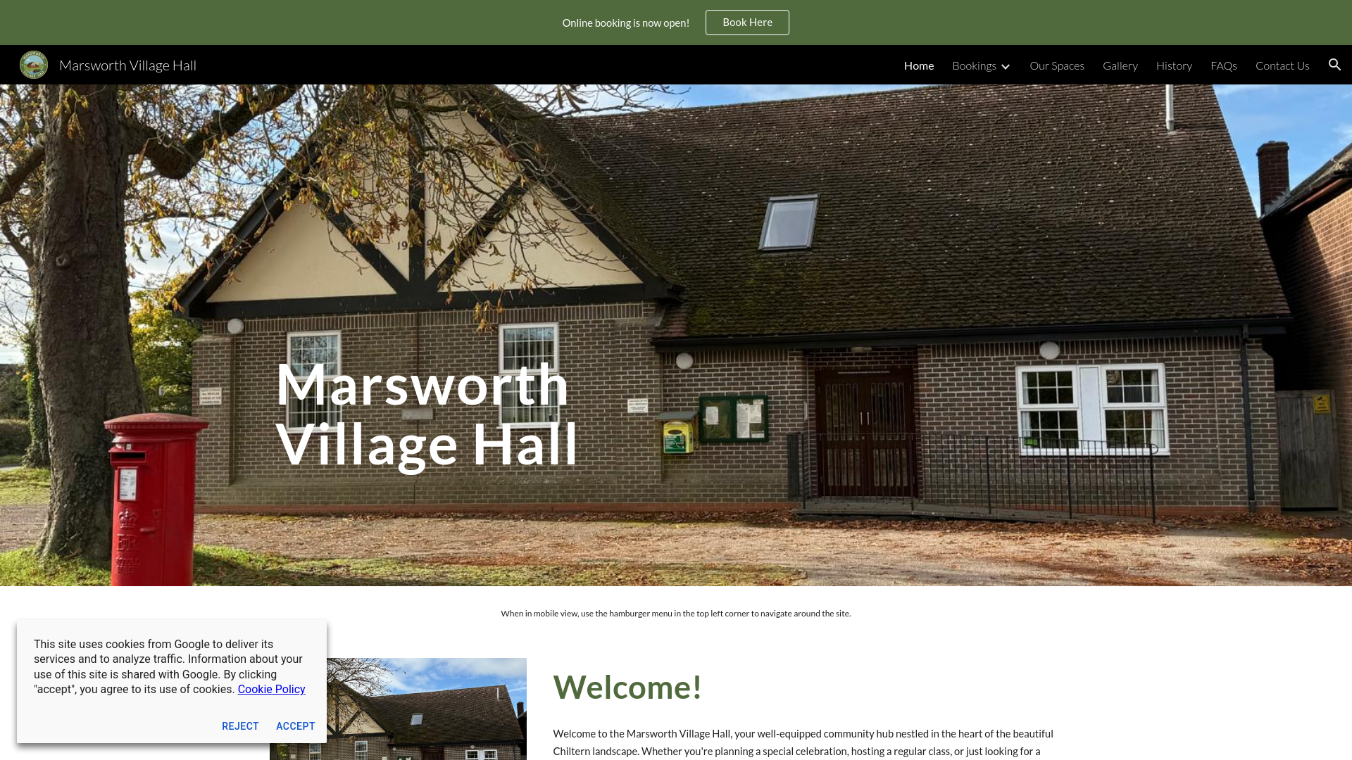 Website screenshot