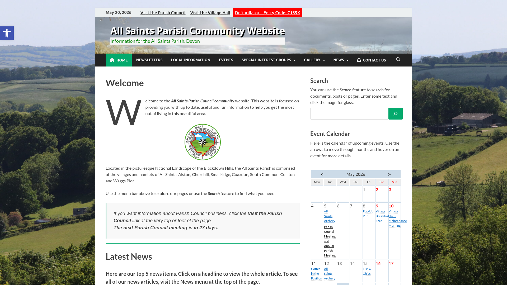 Website screenshot