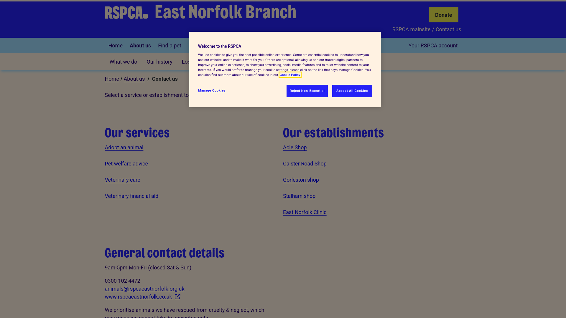 Website screenshot