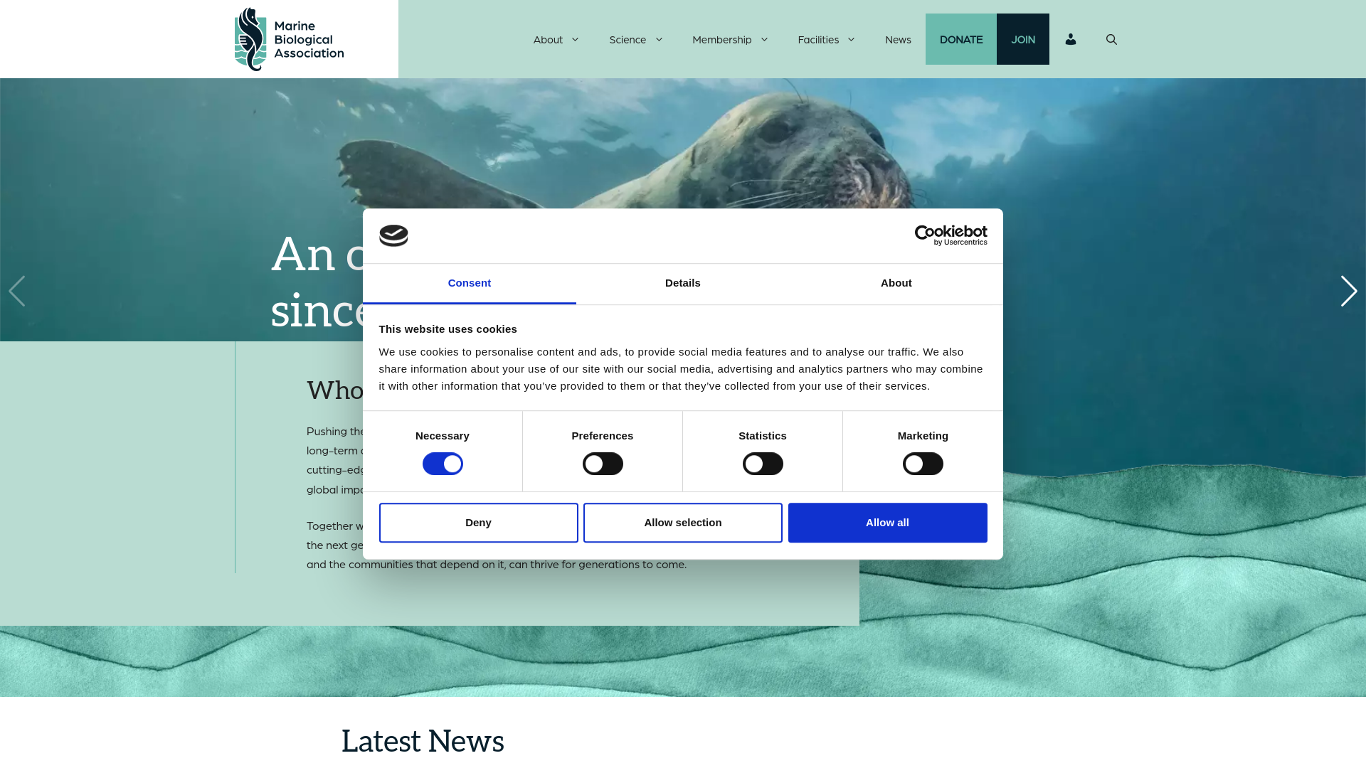 Website screenshot