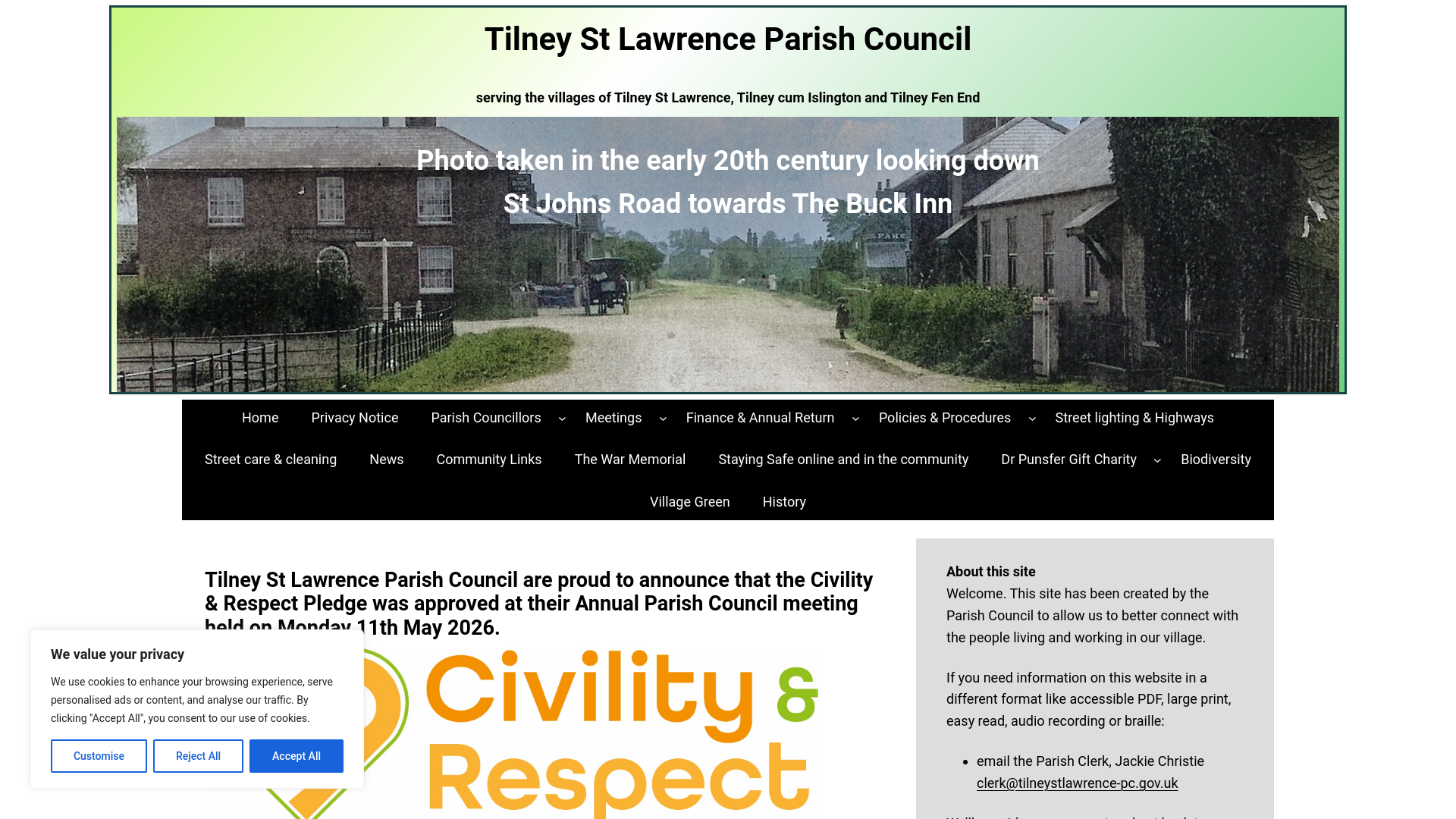 Website screenshot