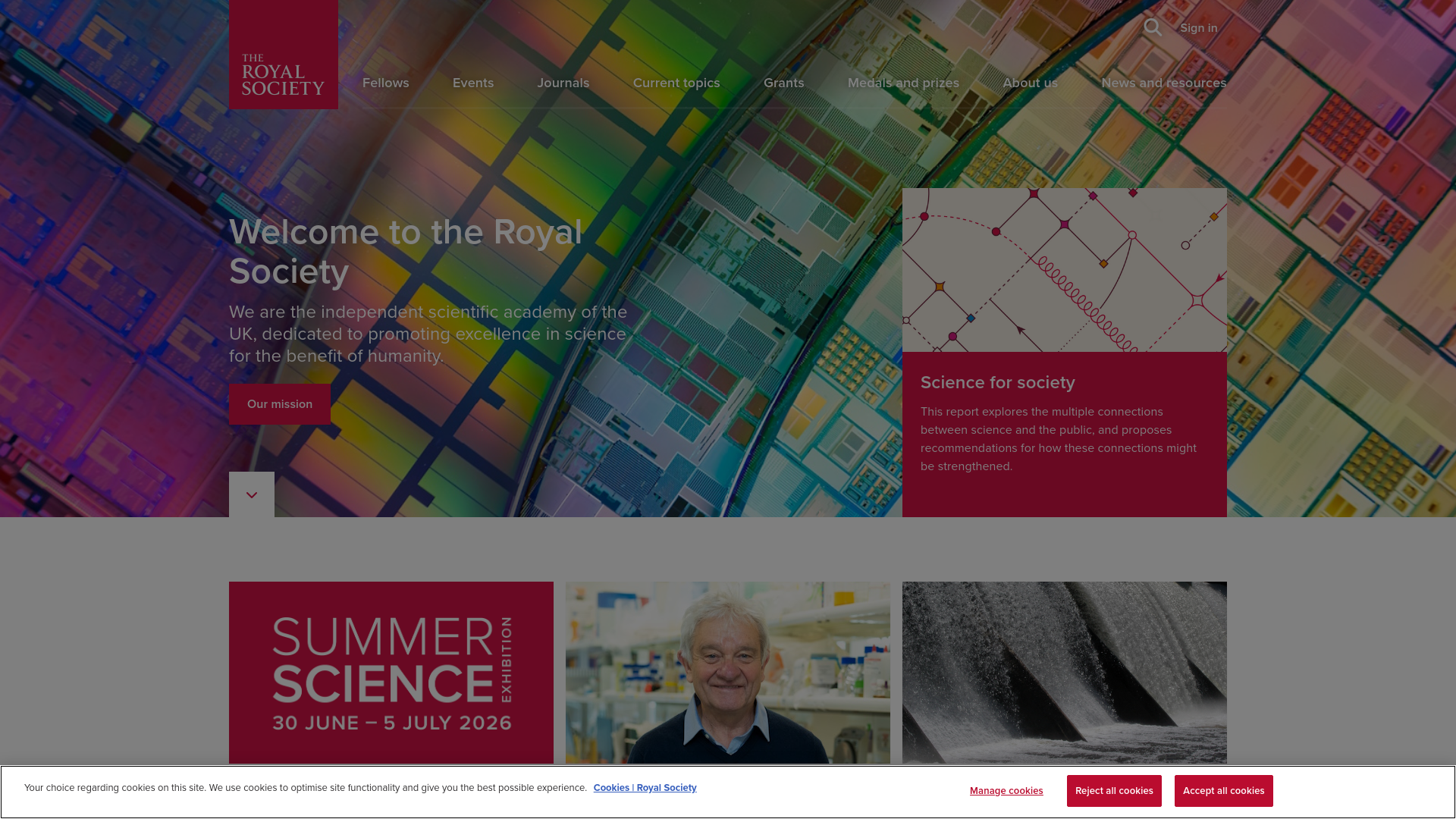 Website screenshot