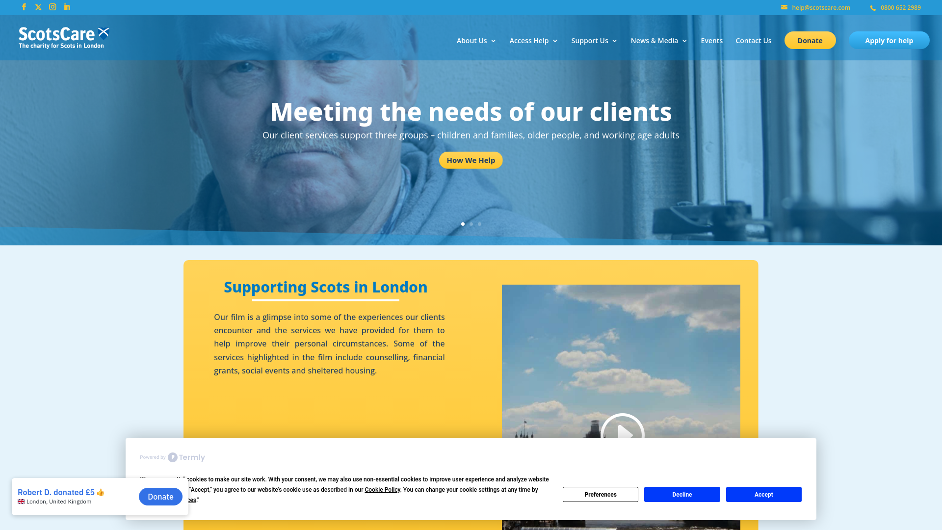 Website screenshot