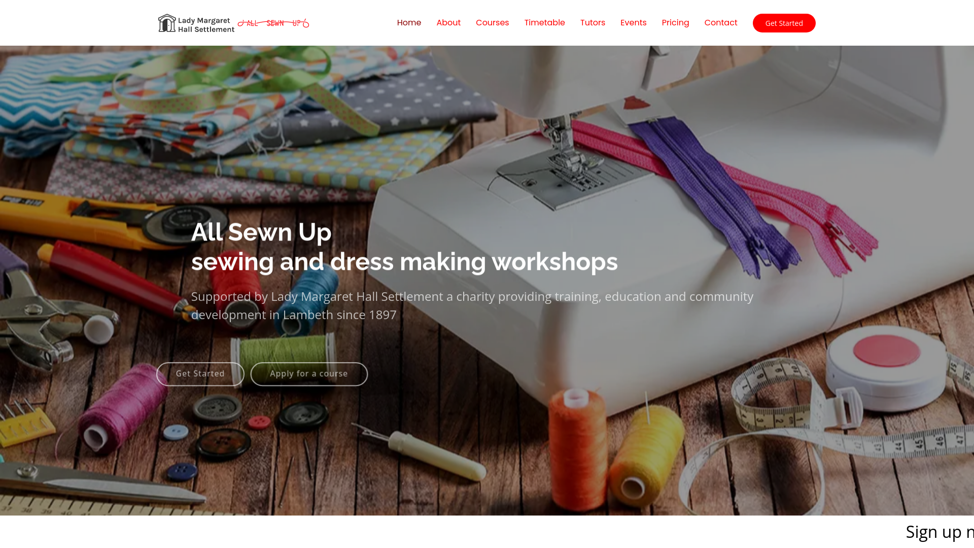 Website screenshot