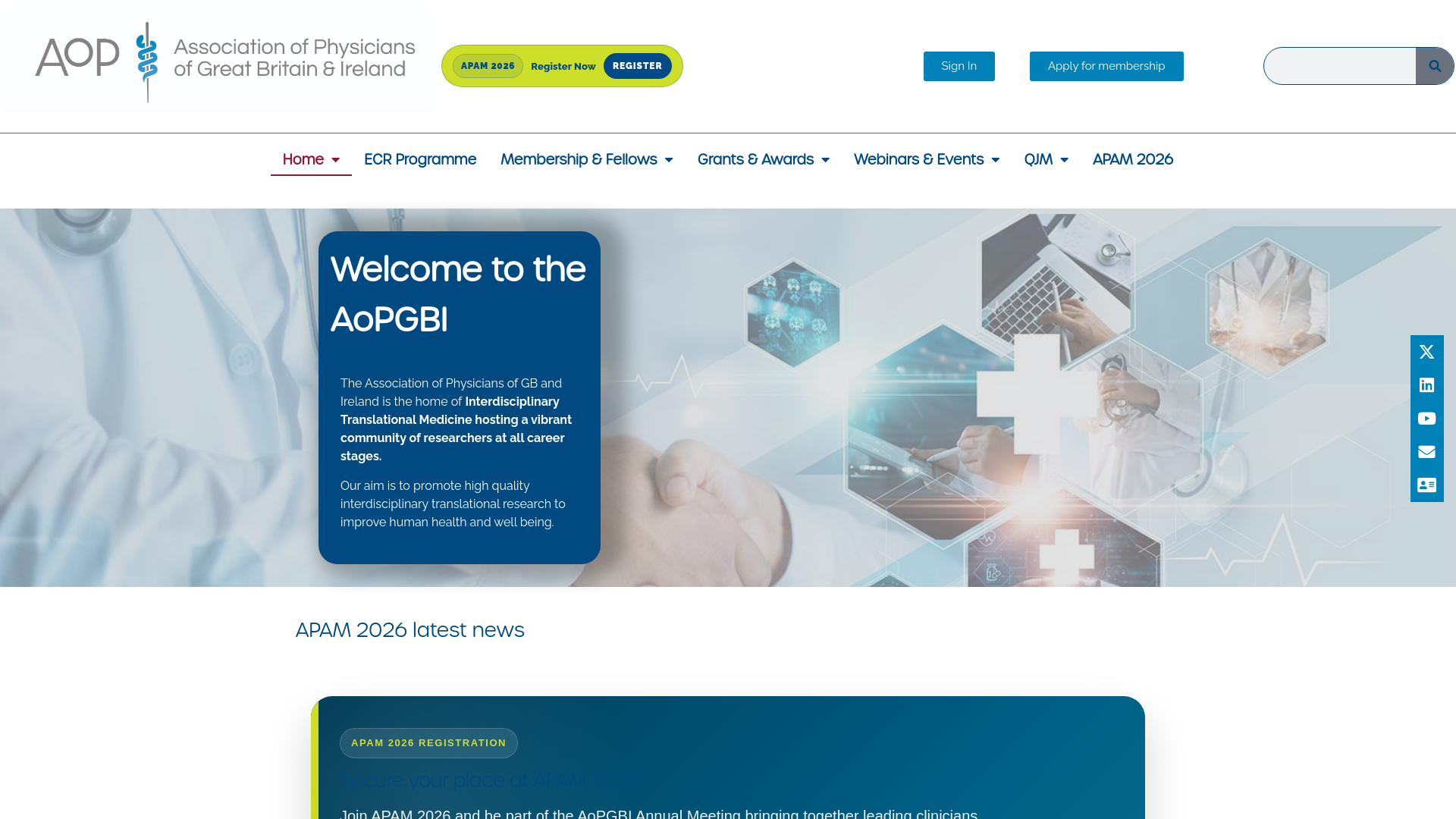 Website screenshot