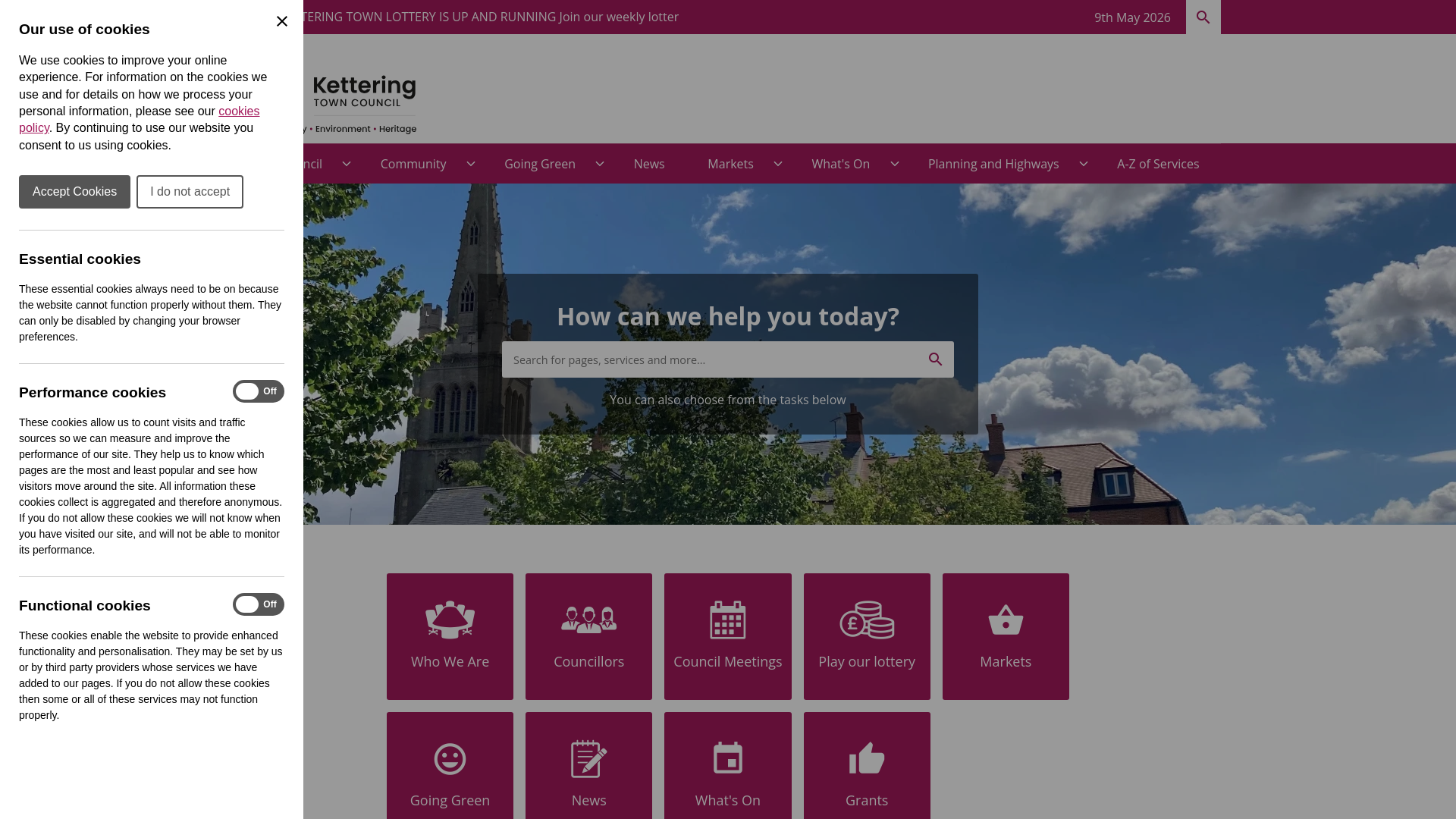 Website screenshot