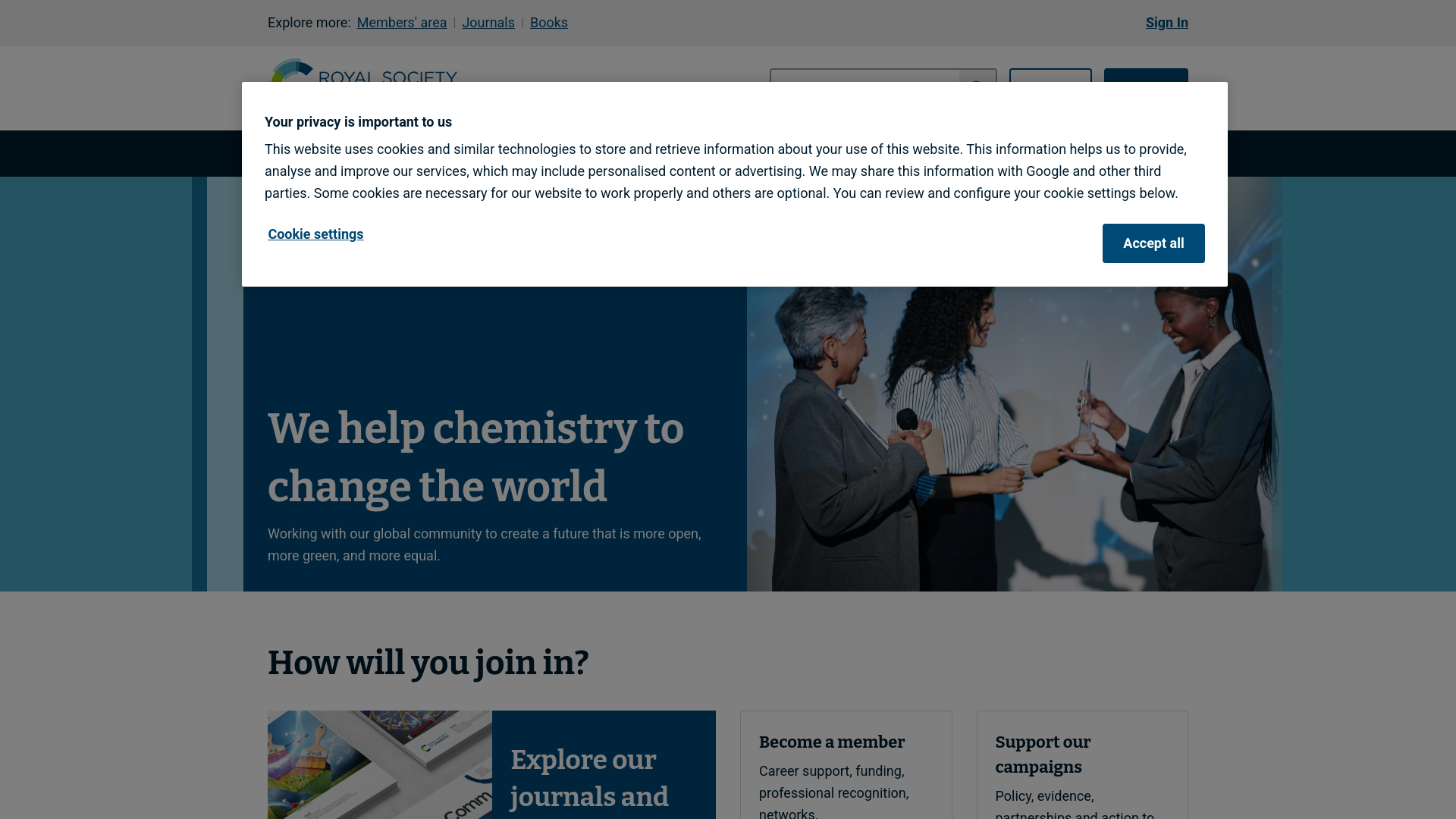 Website screenshot