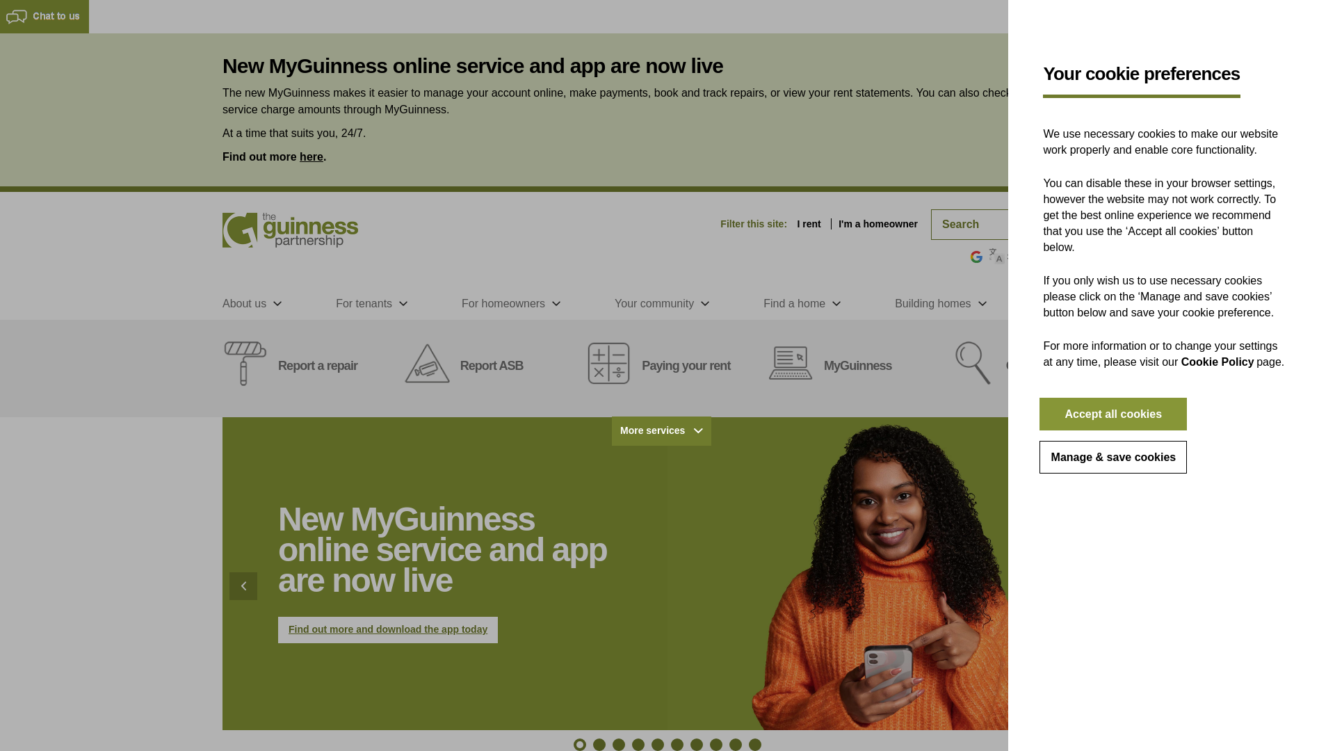 Website screenshot