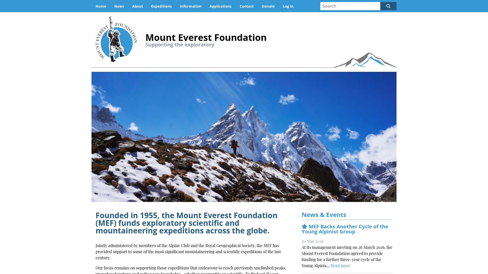 Website screenshot