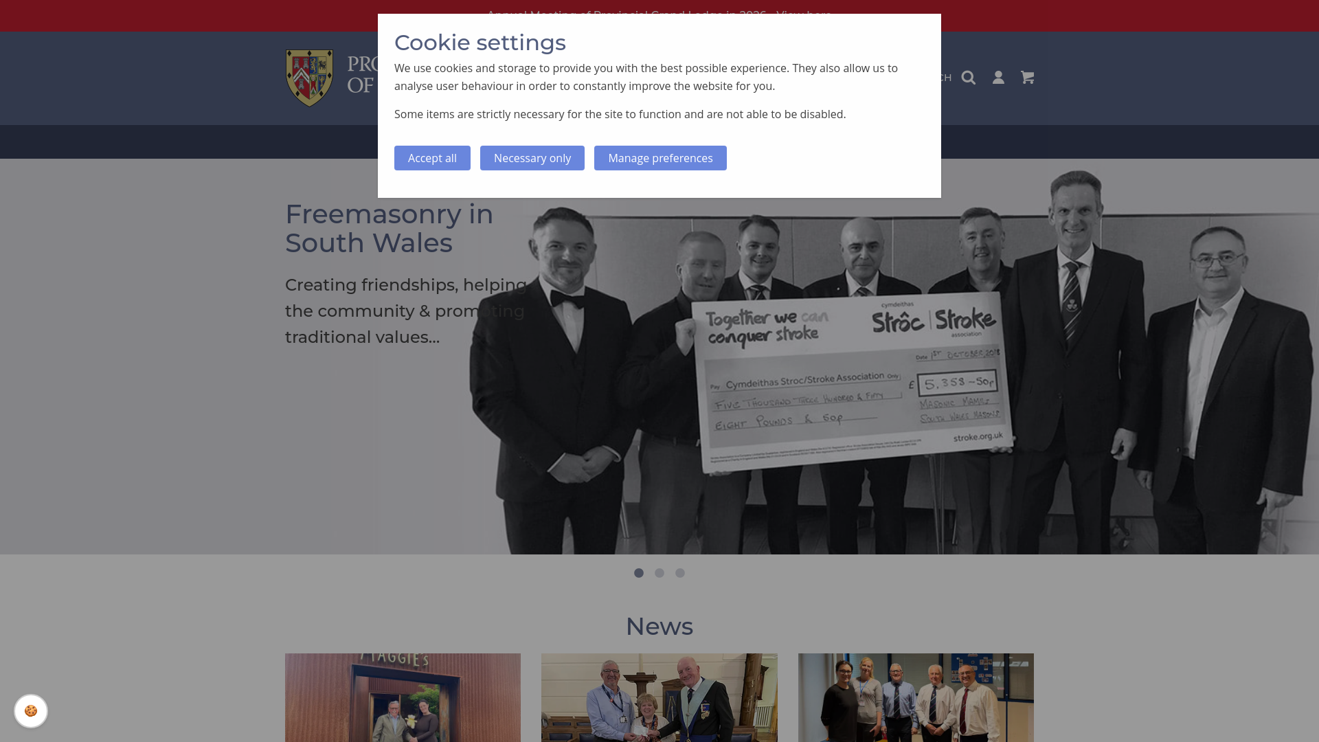 Website screenshot