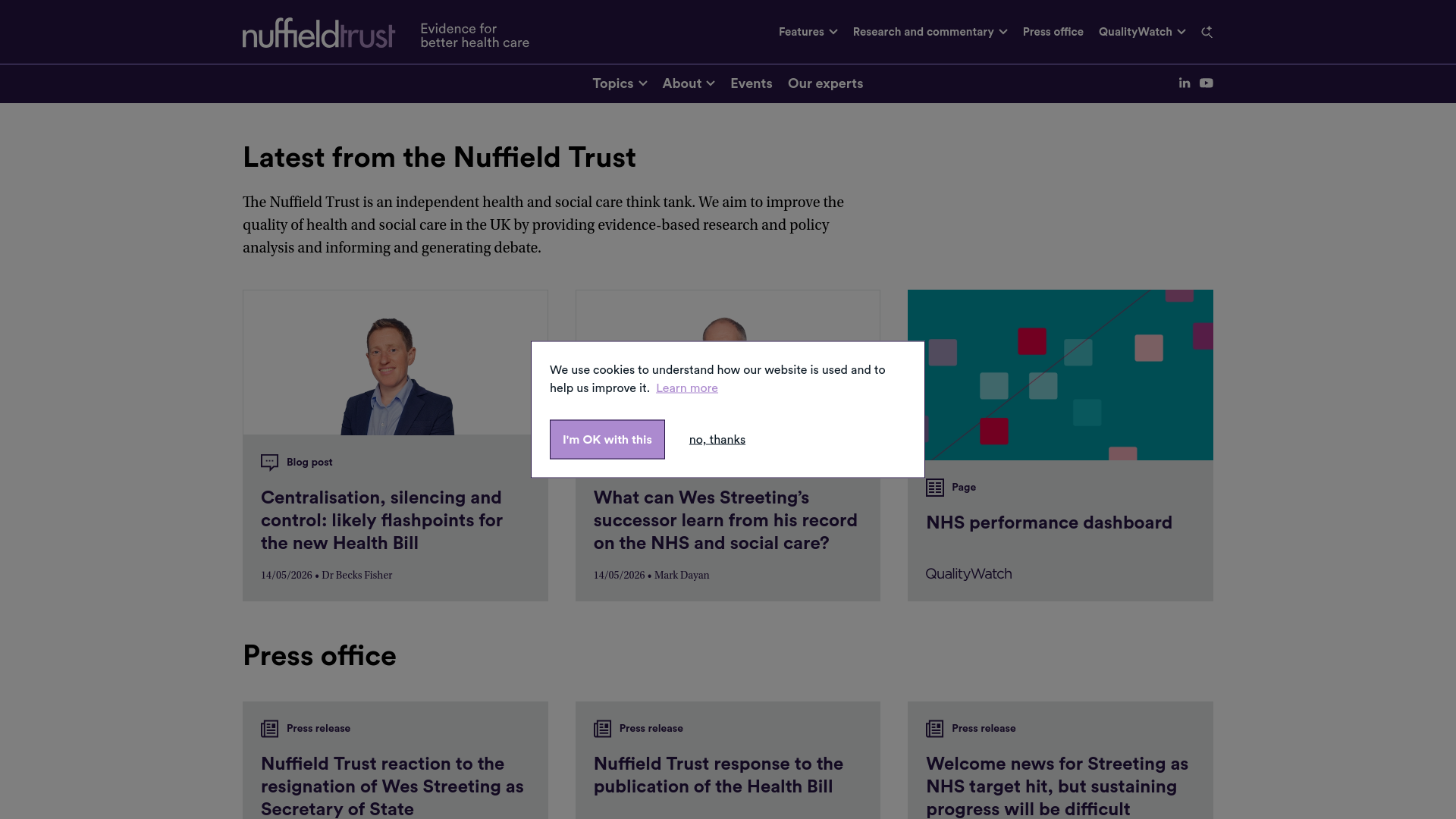 Website screenshot