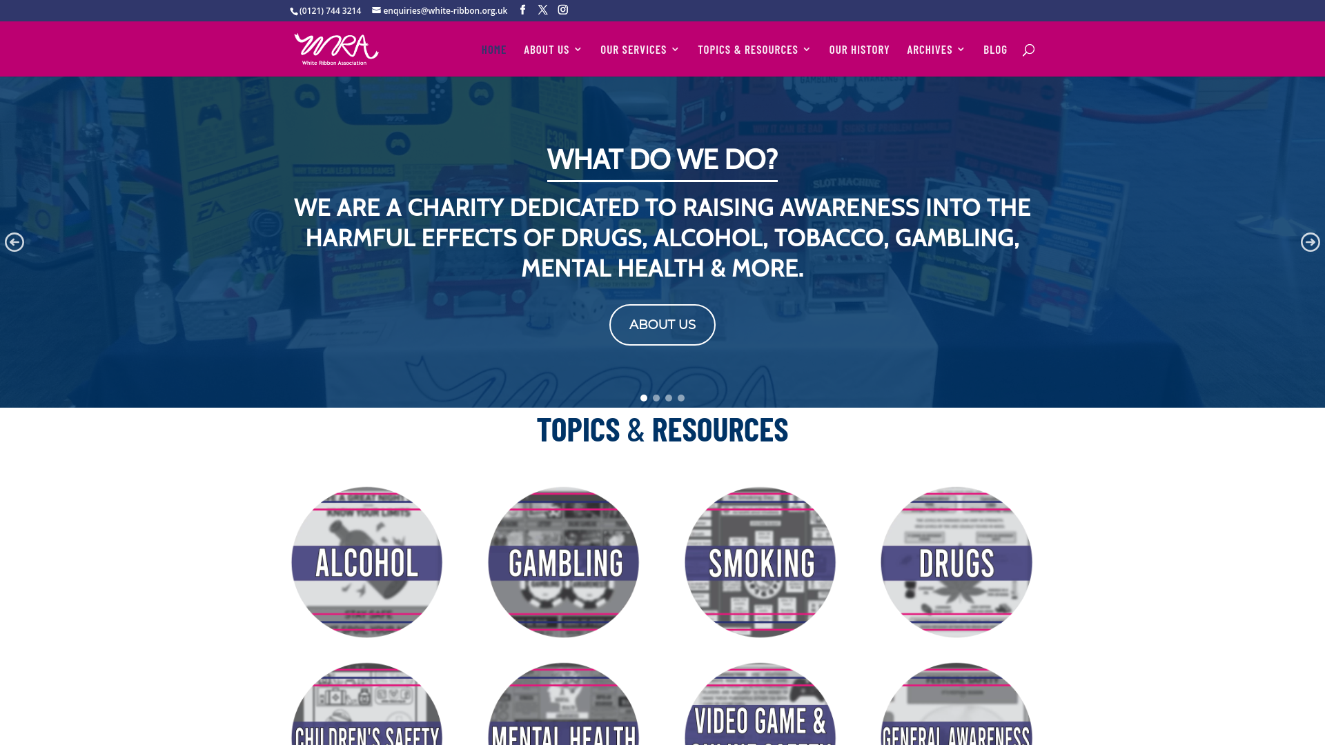 Website screenshot
