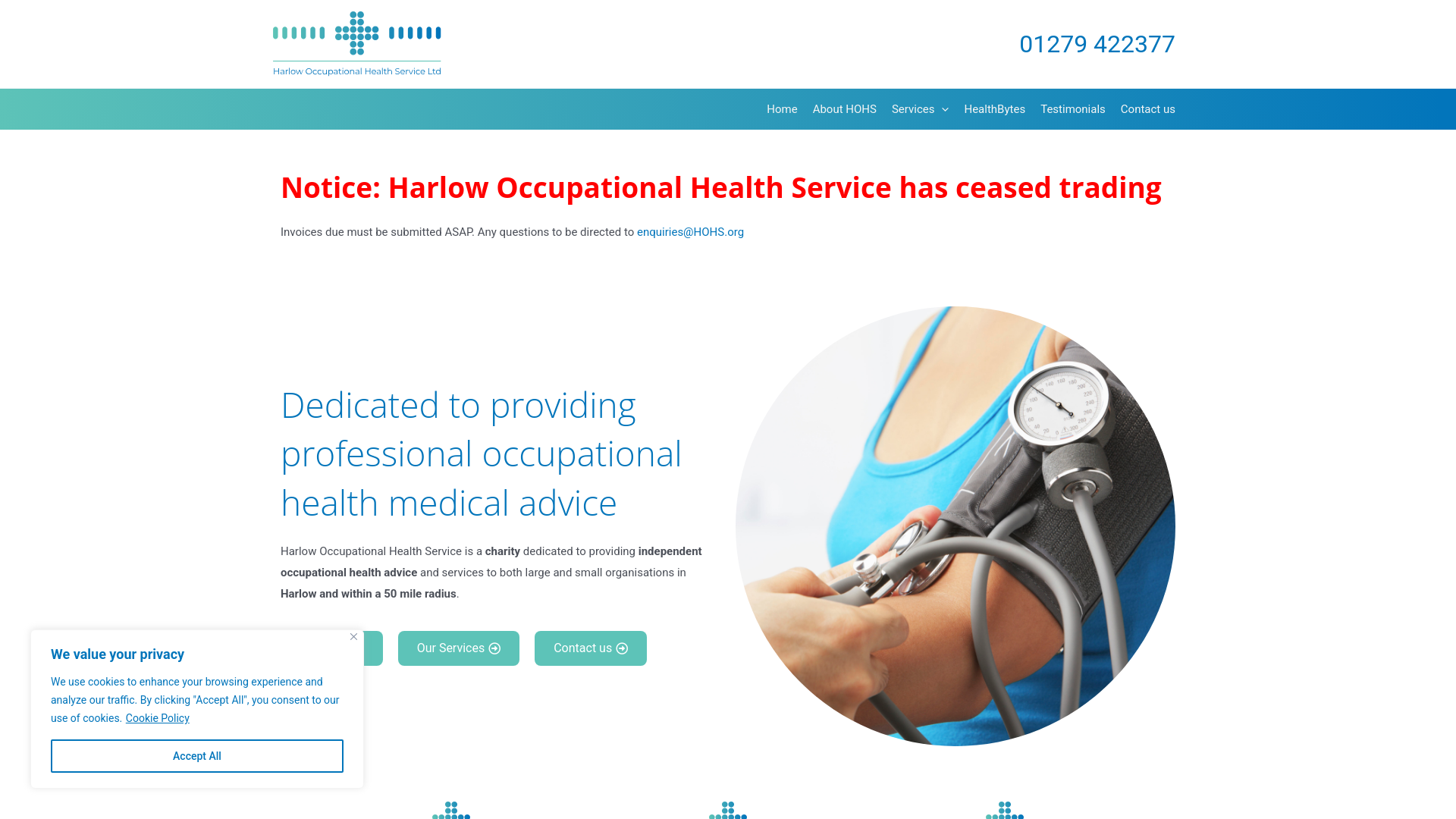 Website screenshot