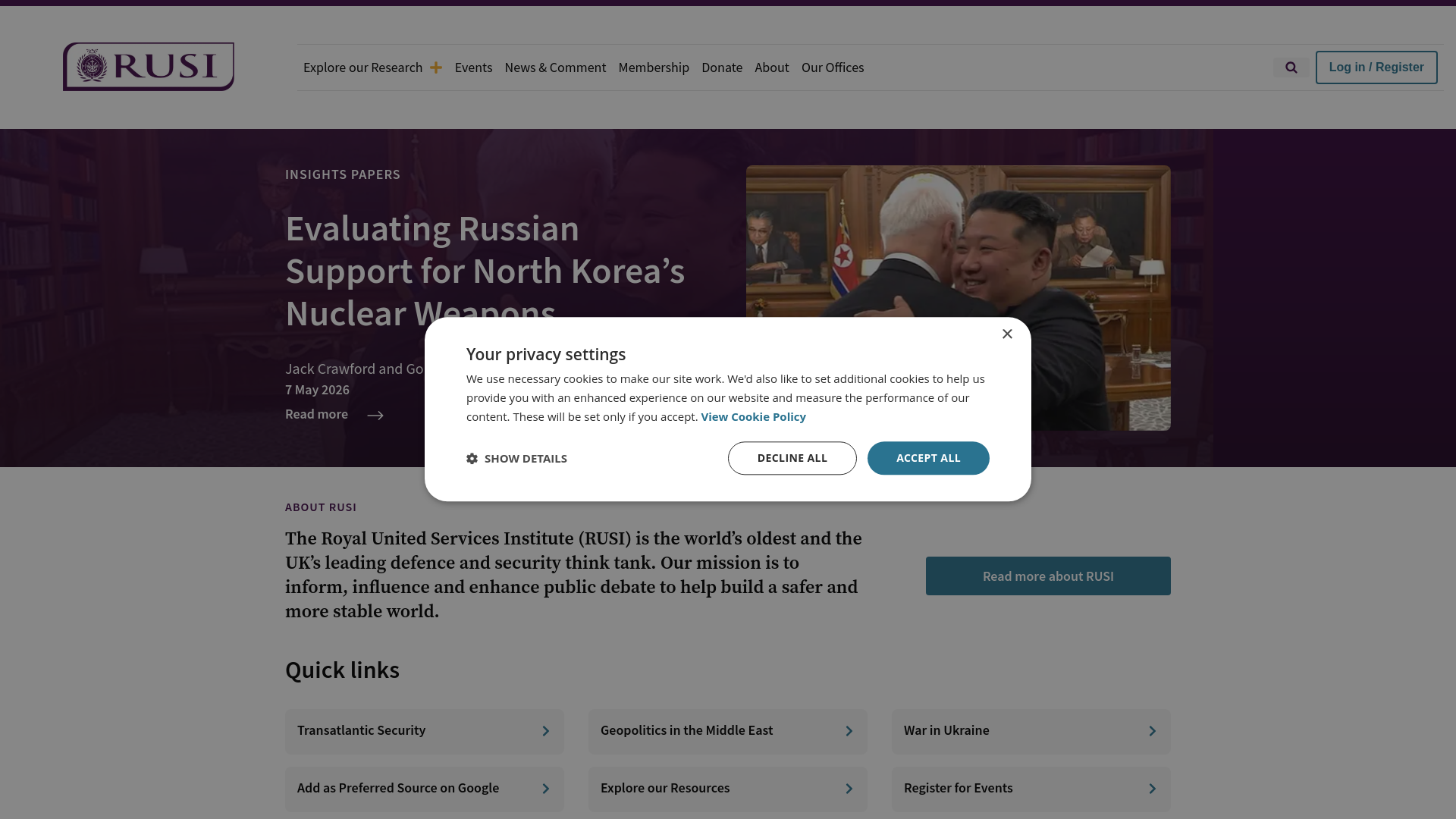 Website screenshot